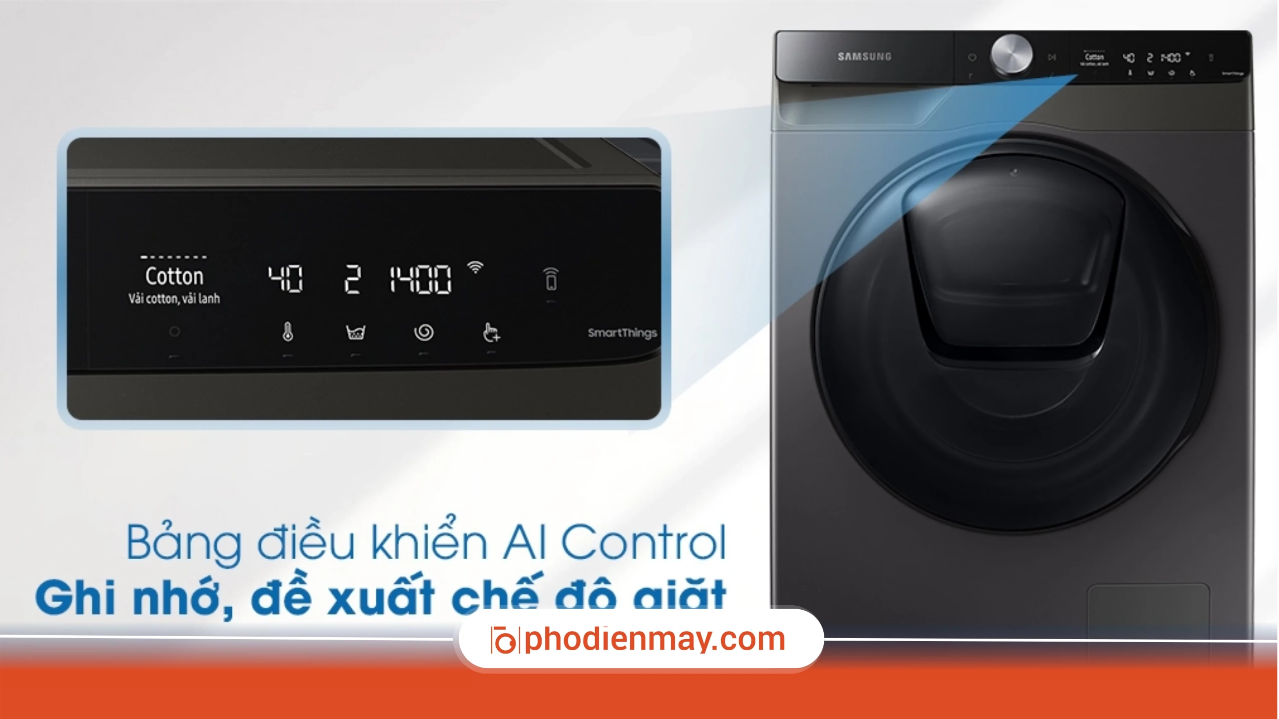 Hướng dẫn sử dụng chức năng máy giặt Samsung
