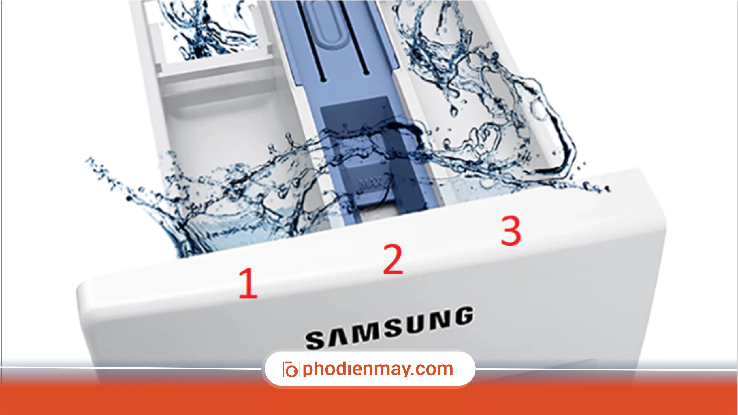 Cách cho nước xả vải vào máy giặt Samsung đúng cách