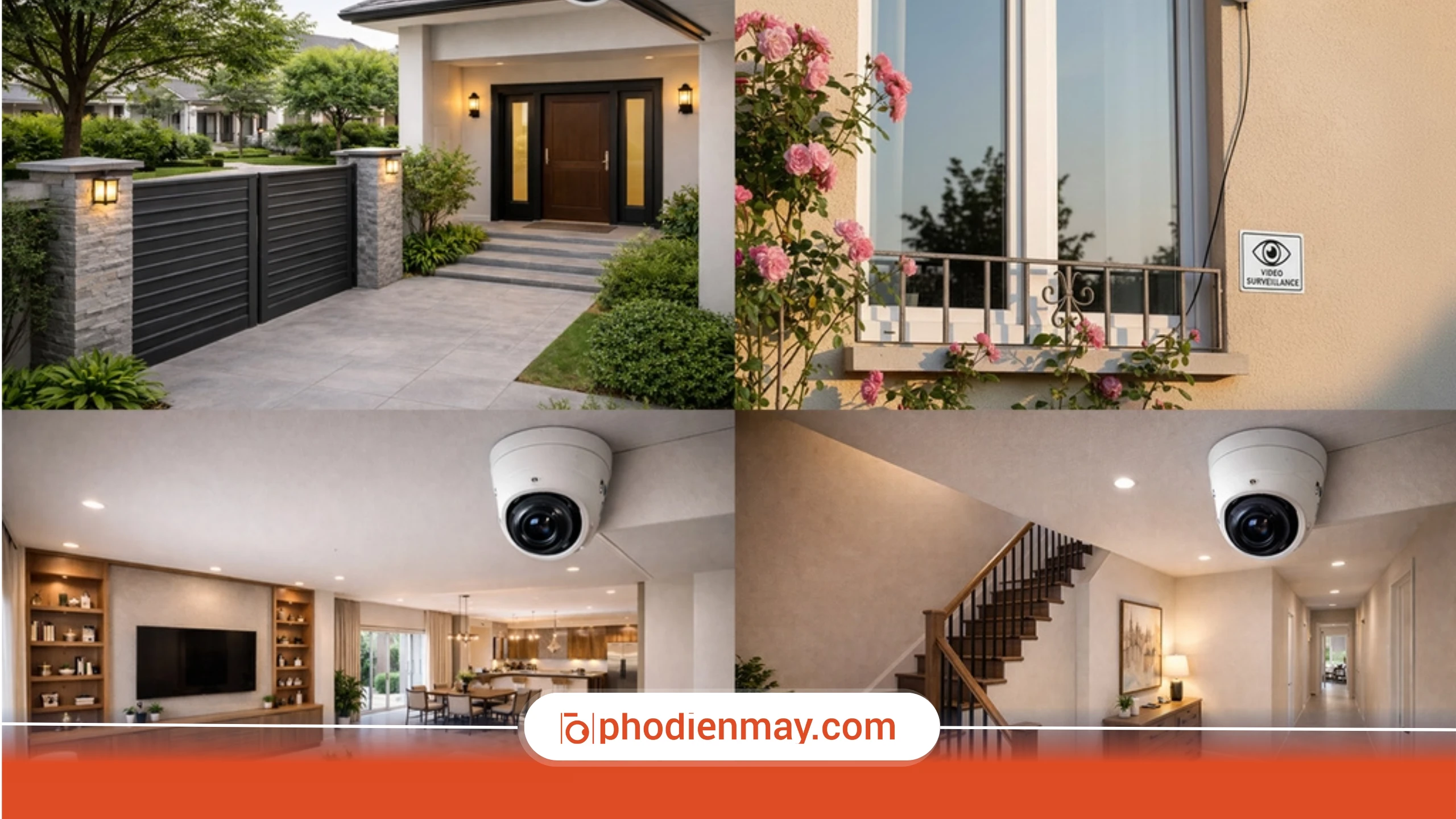 5 vị trí nên lắp camera trong nhà để quan sát hiệu quả hơn