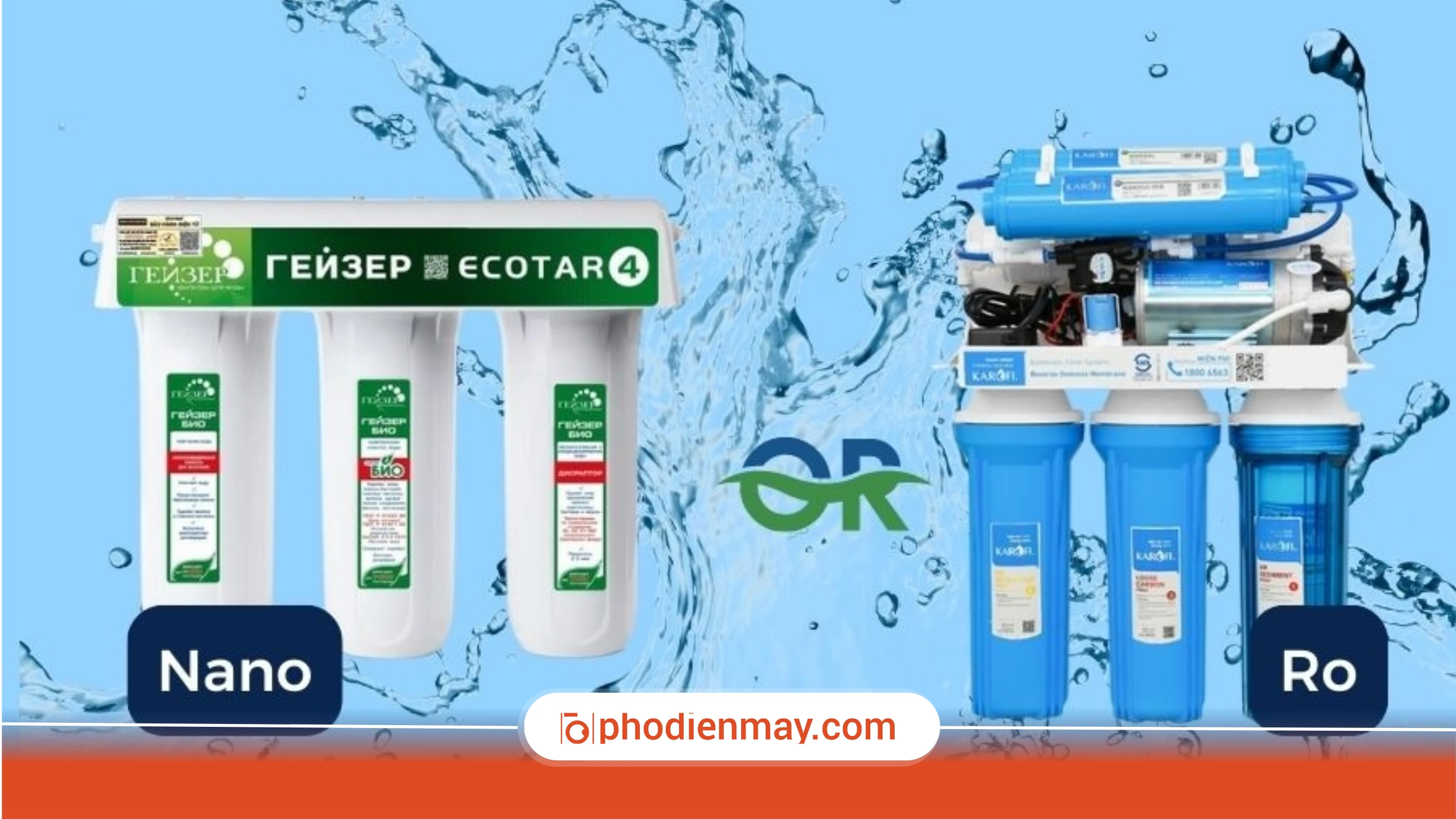 Máy lọc nước RO và Nano khác nhau thế nào?