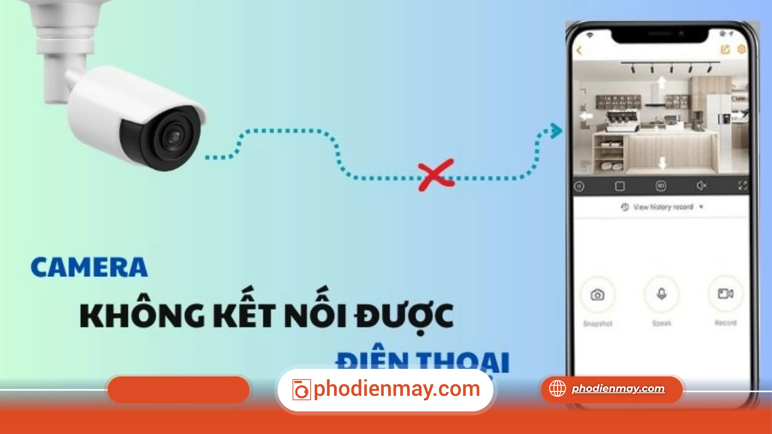 Camera không xem được từ xa