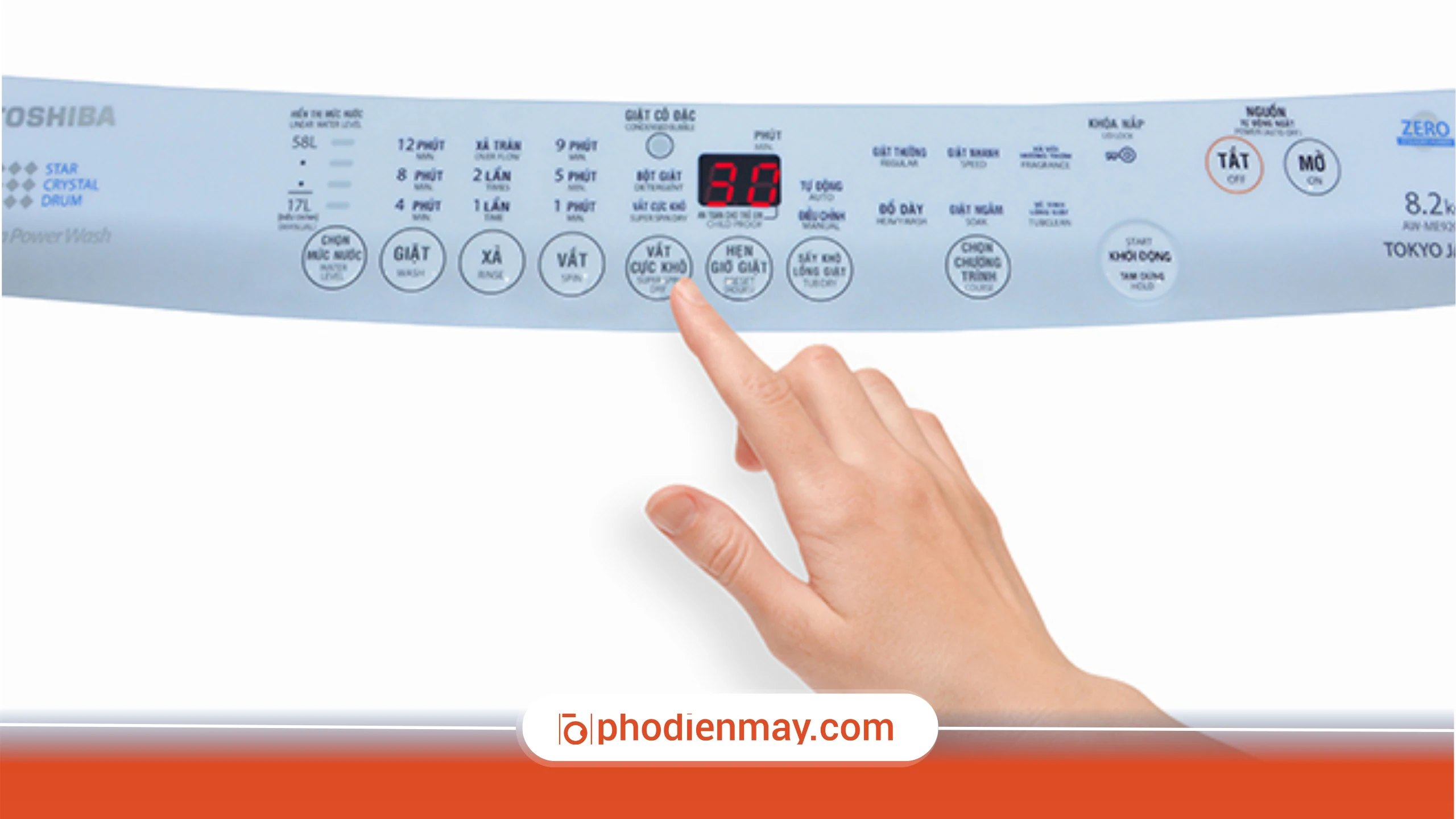 Hướng dẫn cách sử dụng máy giặt Toshiba đúng cách