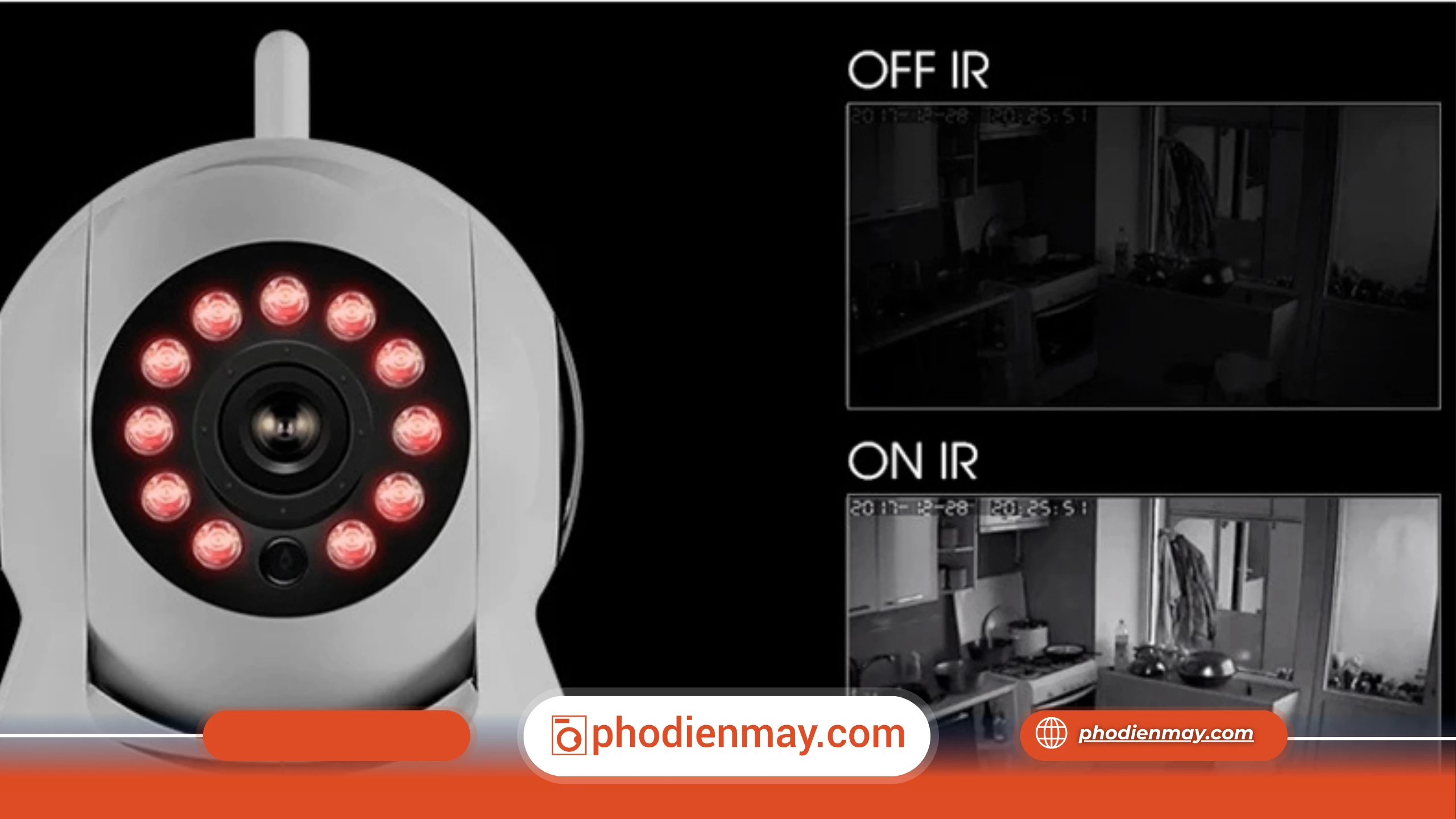 Camera hồng ngoại và camera thường