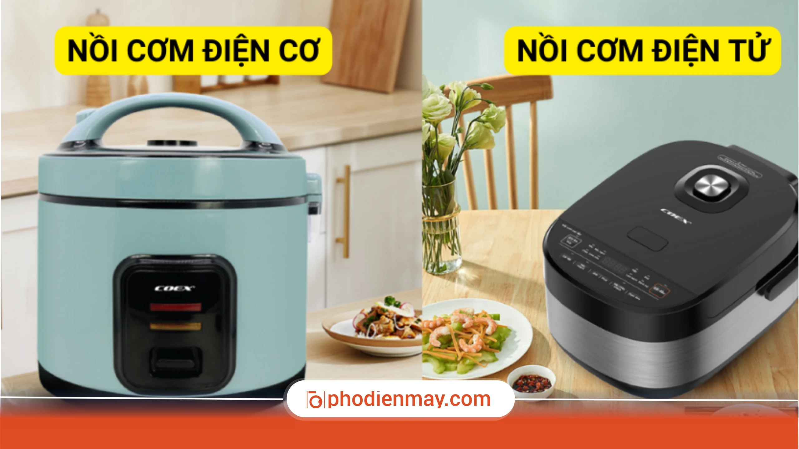 Nên mua nồi cơm điện cơ hay điện tử?
