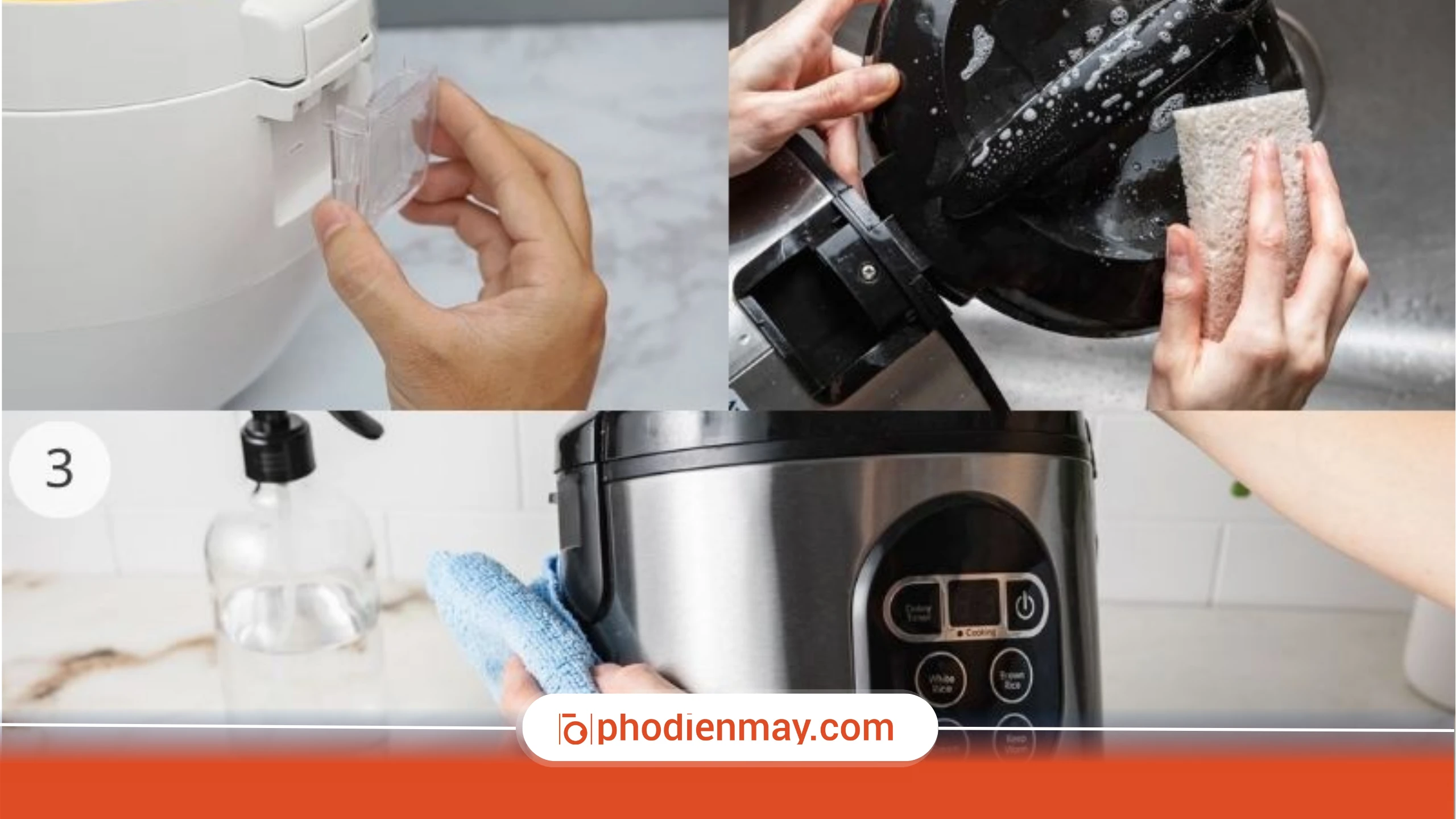 Cách vệ sinh nồi cơm điện đúng cách, hiệu quả