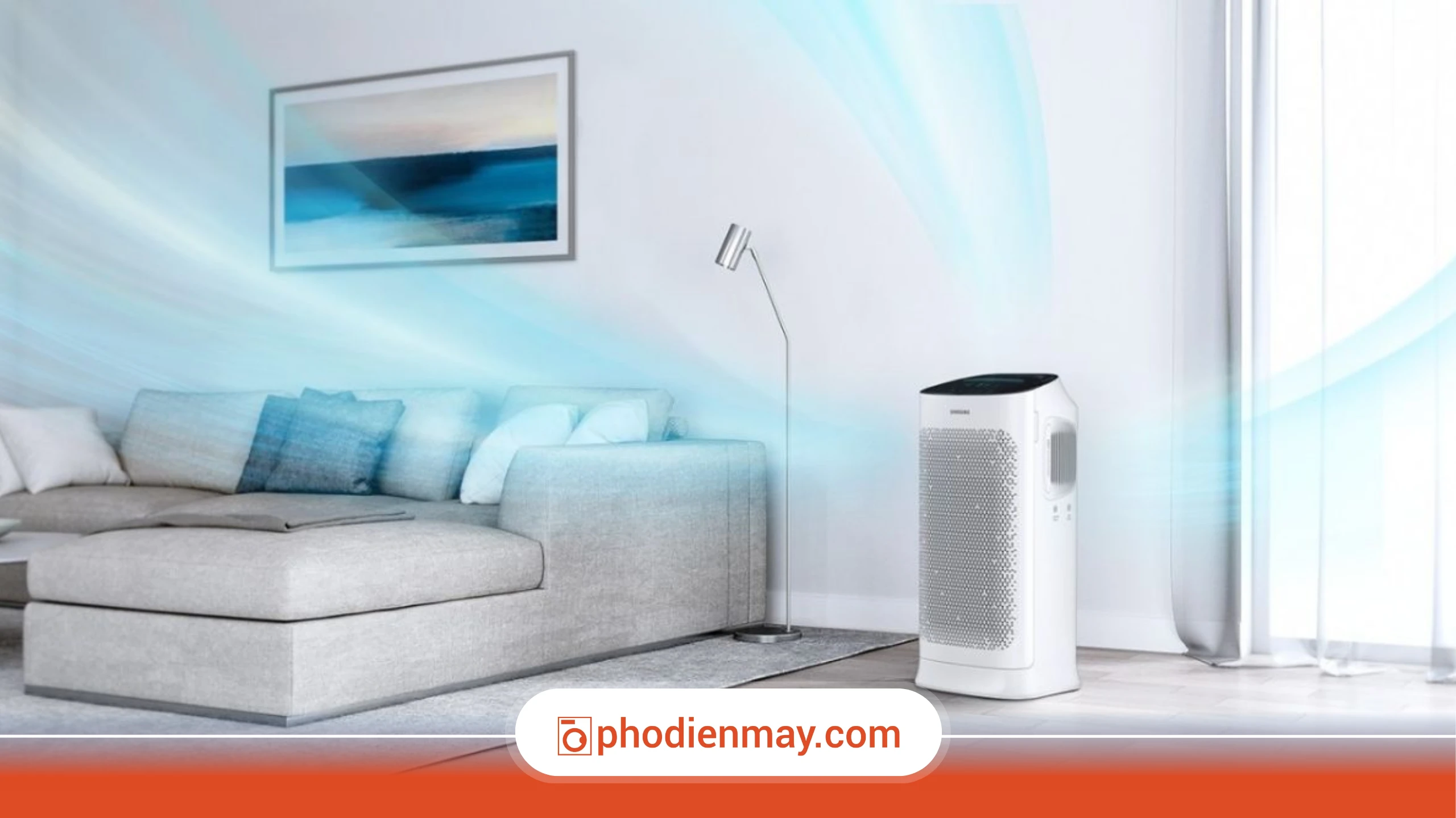 bật máy lọc không khí