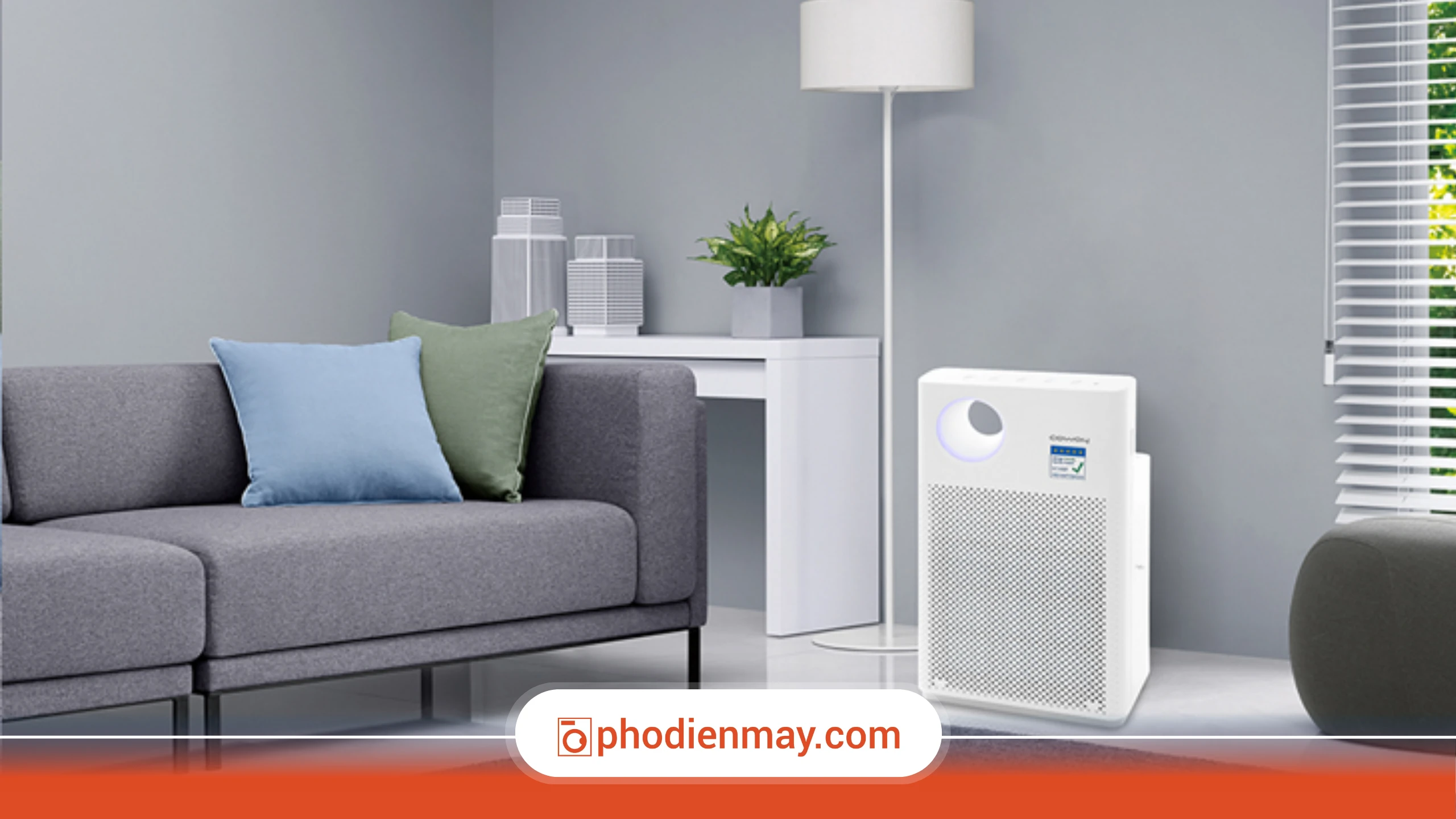 bật máy lọc không khí