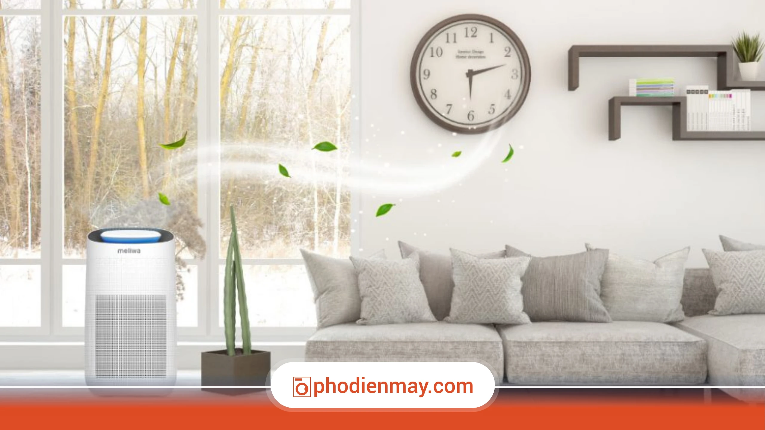 bật máy lọc không khí