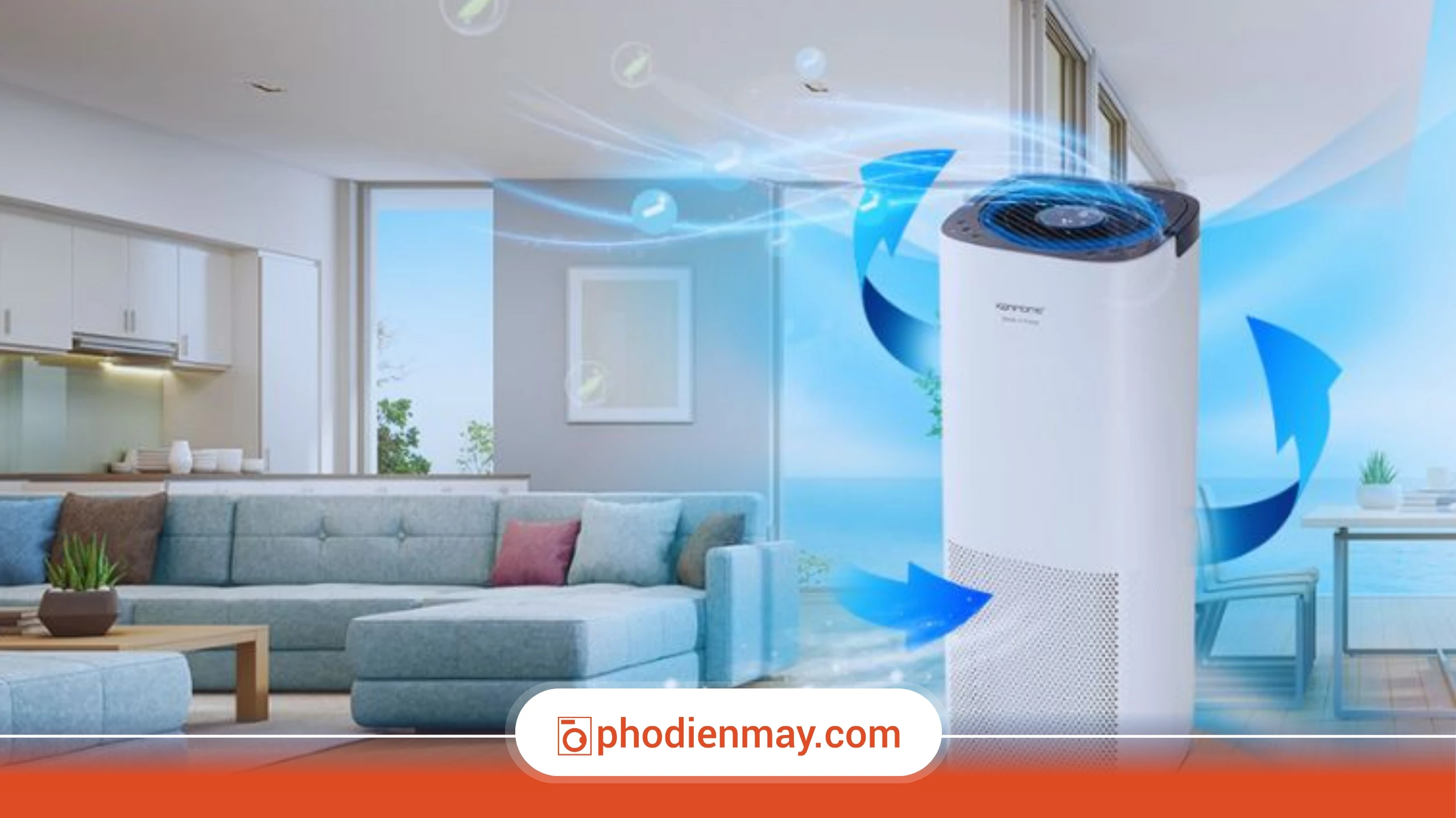 kiểm tra máy lọc không khí, máy lọc không khí lọc hiệu quả, test máy lọc không khí tại nhà, Phố Điện Máy
