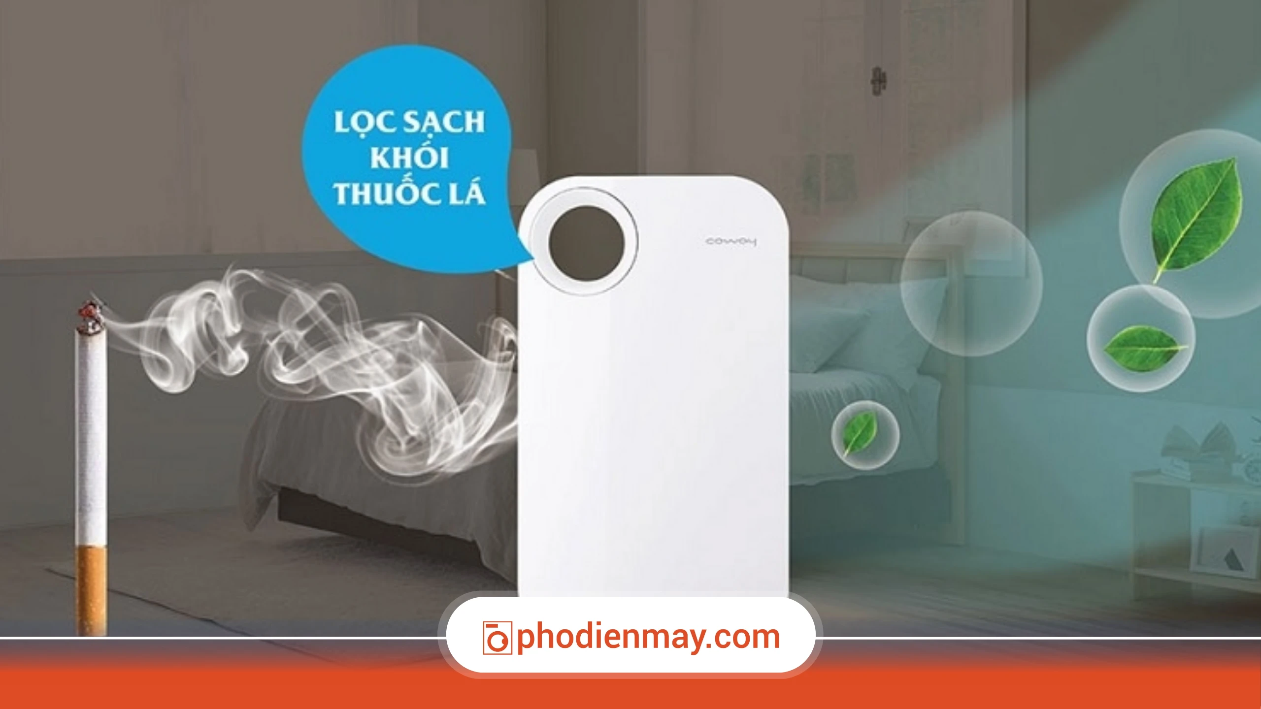 thử nghiệm máy lọc không khí, máy lọc không khí phòng hút thuốc, lọc khói thuốc lá hiệu quả, Phố Điện Máy