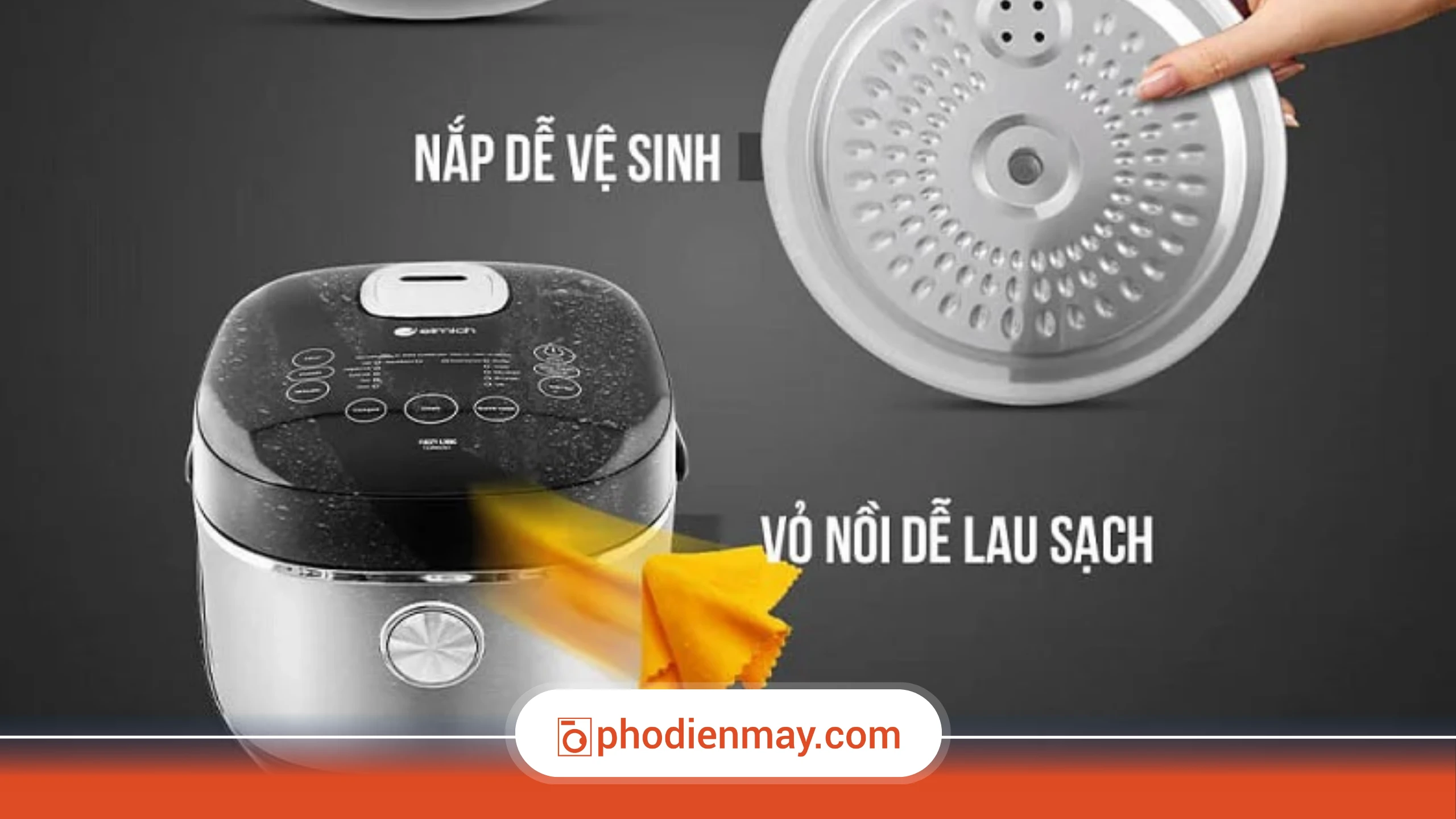 vệ sinh nồi cơm điện thường xuyên