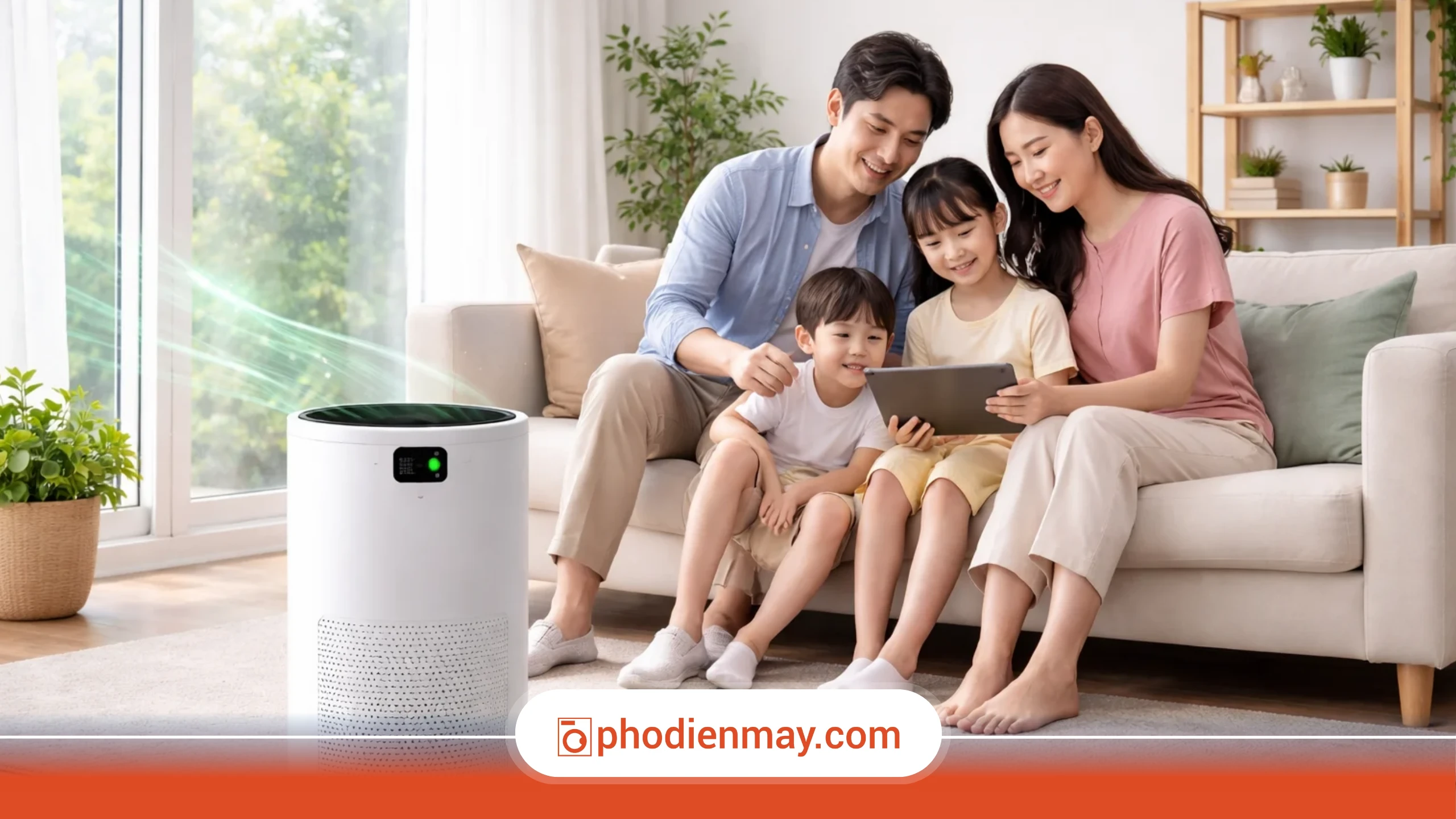dùng máy lọc không khí mùa hè, máy lọc không khí tiết kiệm điện, cách dùng máy lọc không khí hiệu quả, Phố Điện Máy
