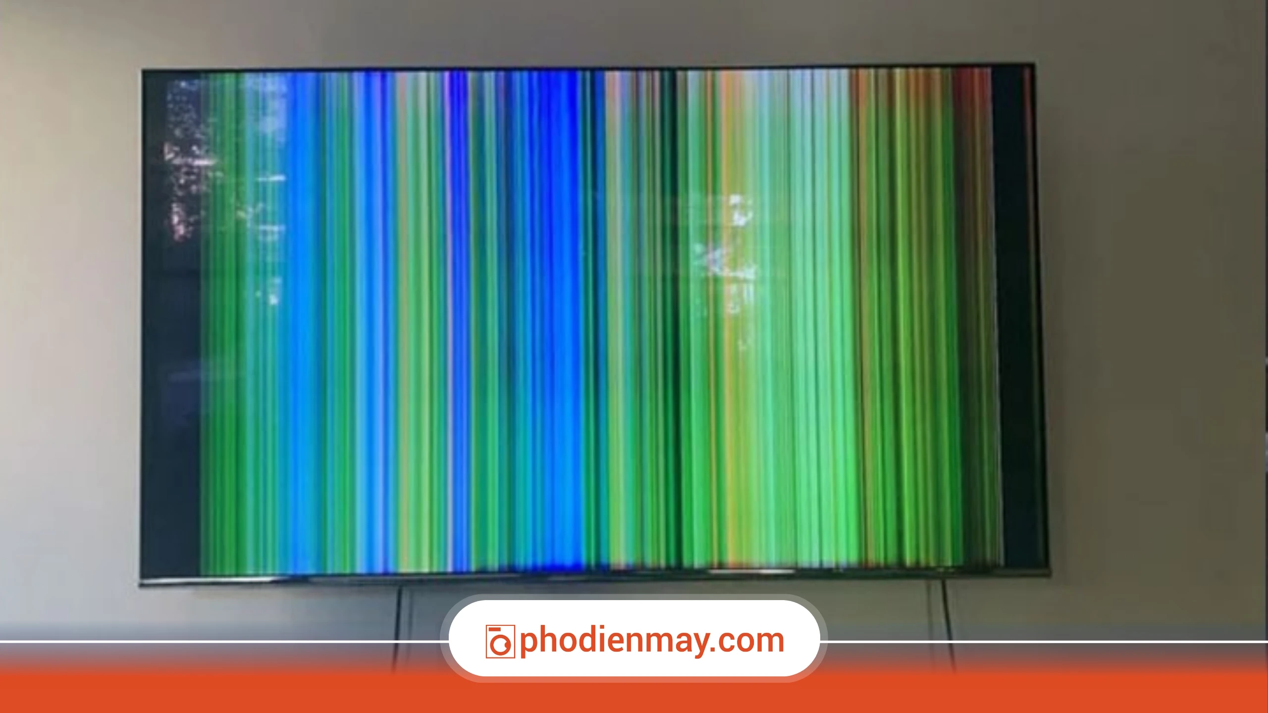 tivi bị sọc màn hình, cách sửa tivi bị sọc, sửa màn hình tivi, tivi Phố Điện Máy