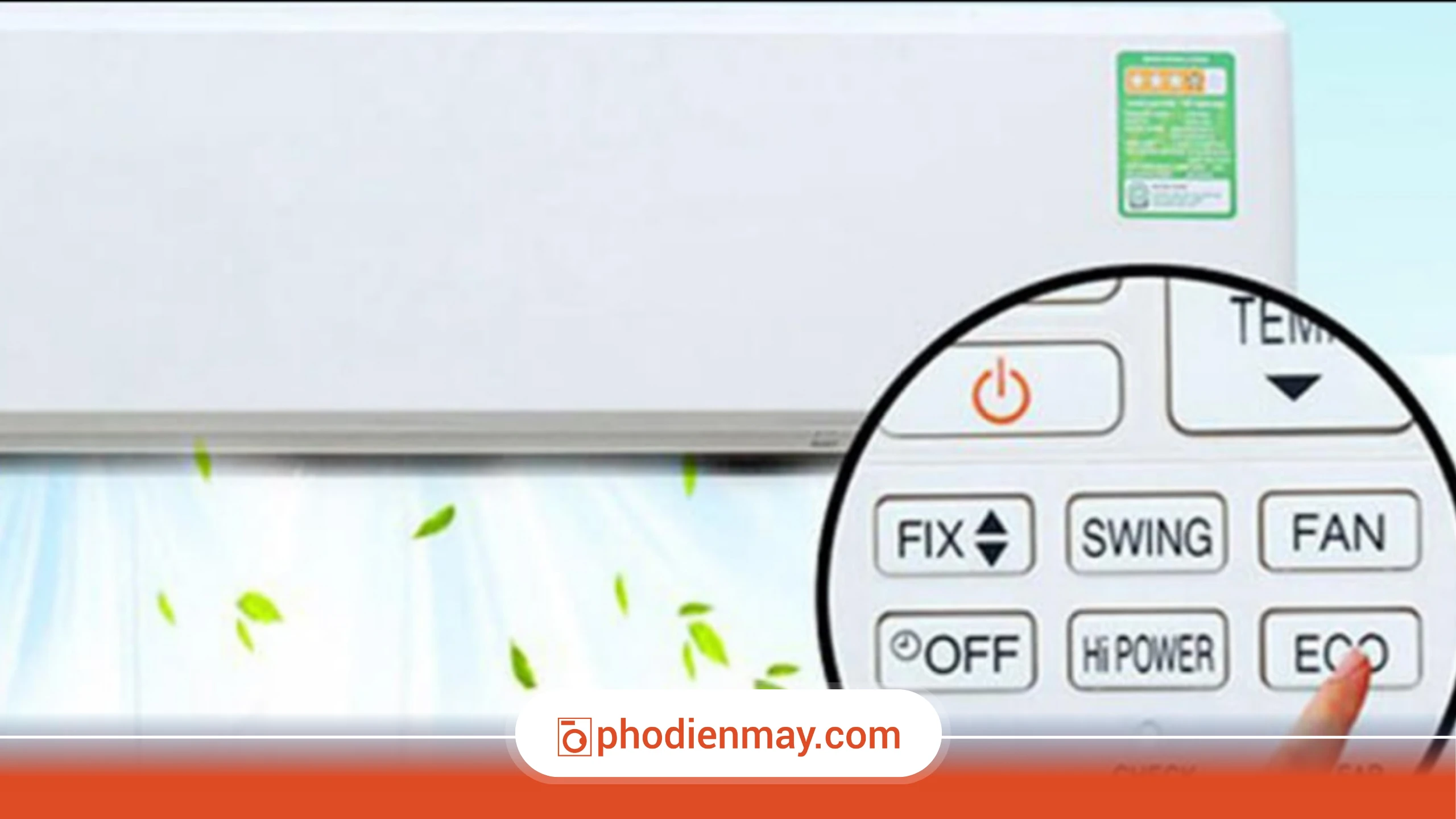 chế độ điều hòa eco, chế độ sleep điều hòa, điều hòa tiết kiệm điện, Phố Điện Máy