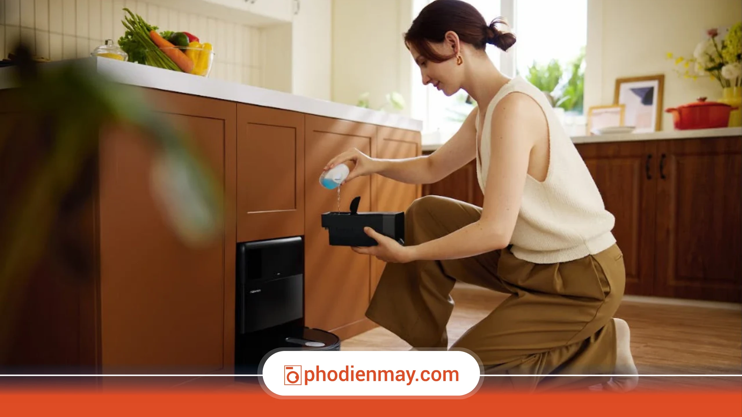 vệ sinh robot hút bụi