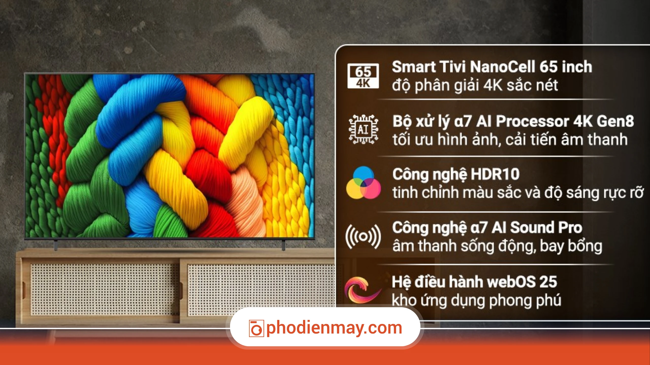 Smart TV bao nhiêu inch cho phòng khách là hợp lý 