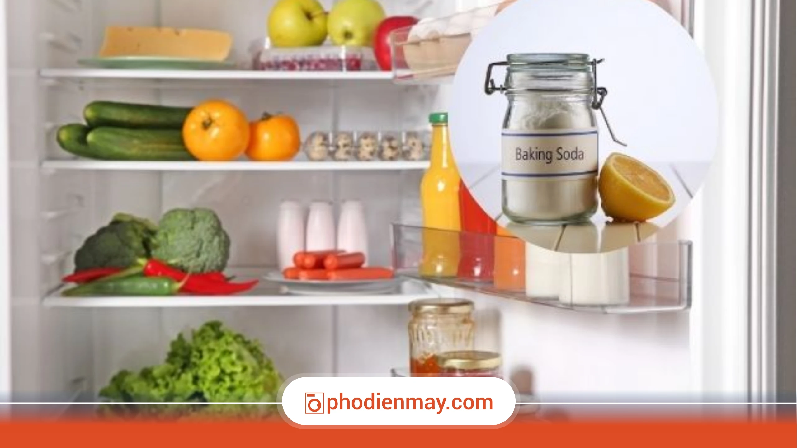 Cách khử mùi tủ lạnh hiệu quả với chanh, giấm và baking soda