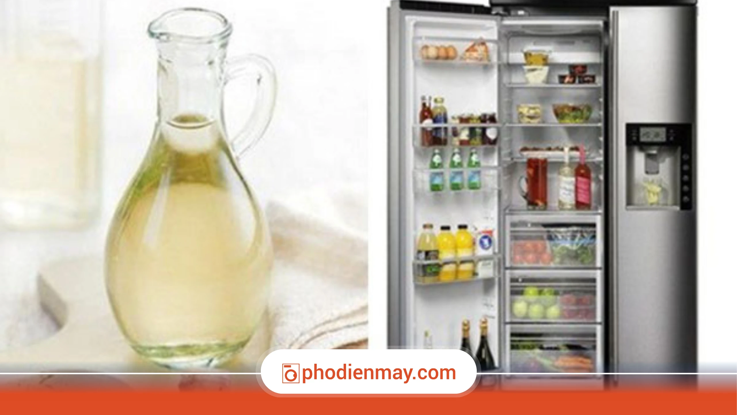 Khử mùi tủ lạnh bằng giấm – Đánh bay mùi hôi cứng đầu