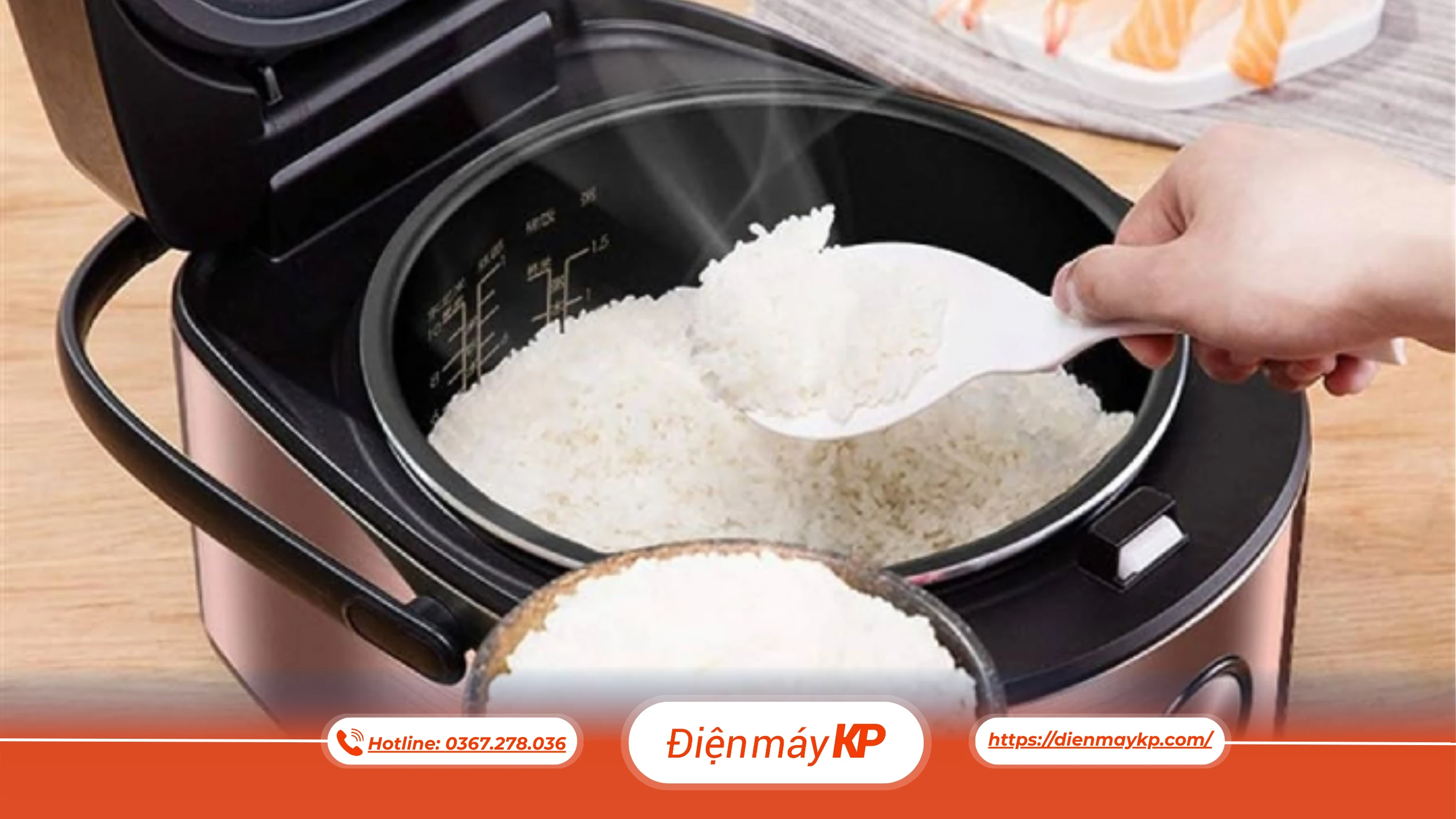 Nồi cơm điện không chuyển sang chế độ giữ ấm.