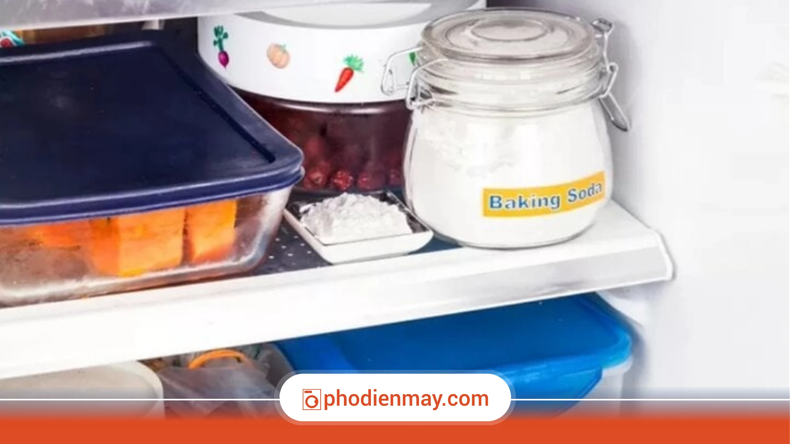 Khử mùi tủ lạnh bằng baking soda – Hút mùi mạnh mẽ, duy trì lâu dài