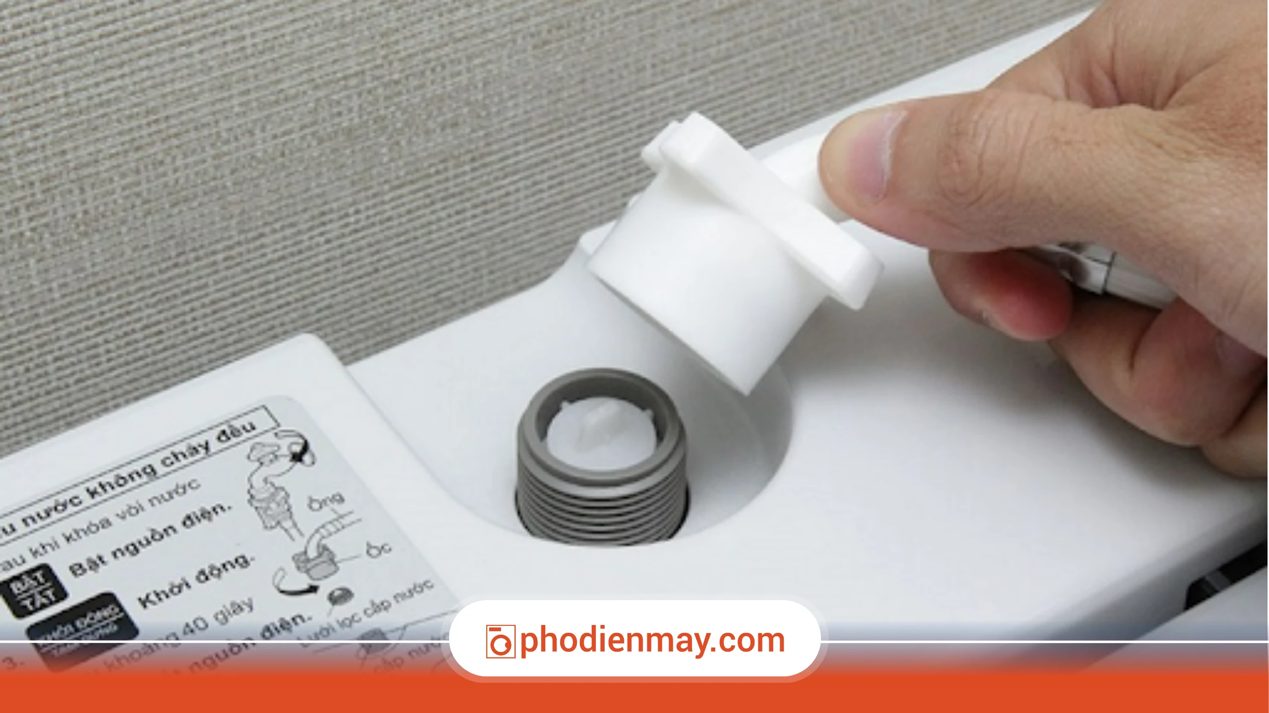 Máy giặt không cấp nước – 5 nguyên nhân phổ biến và cách khắc phục