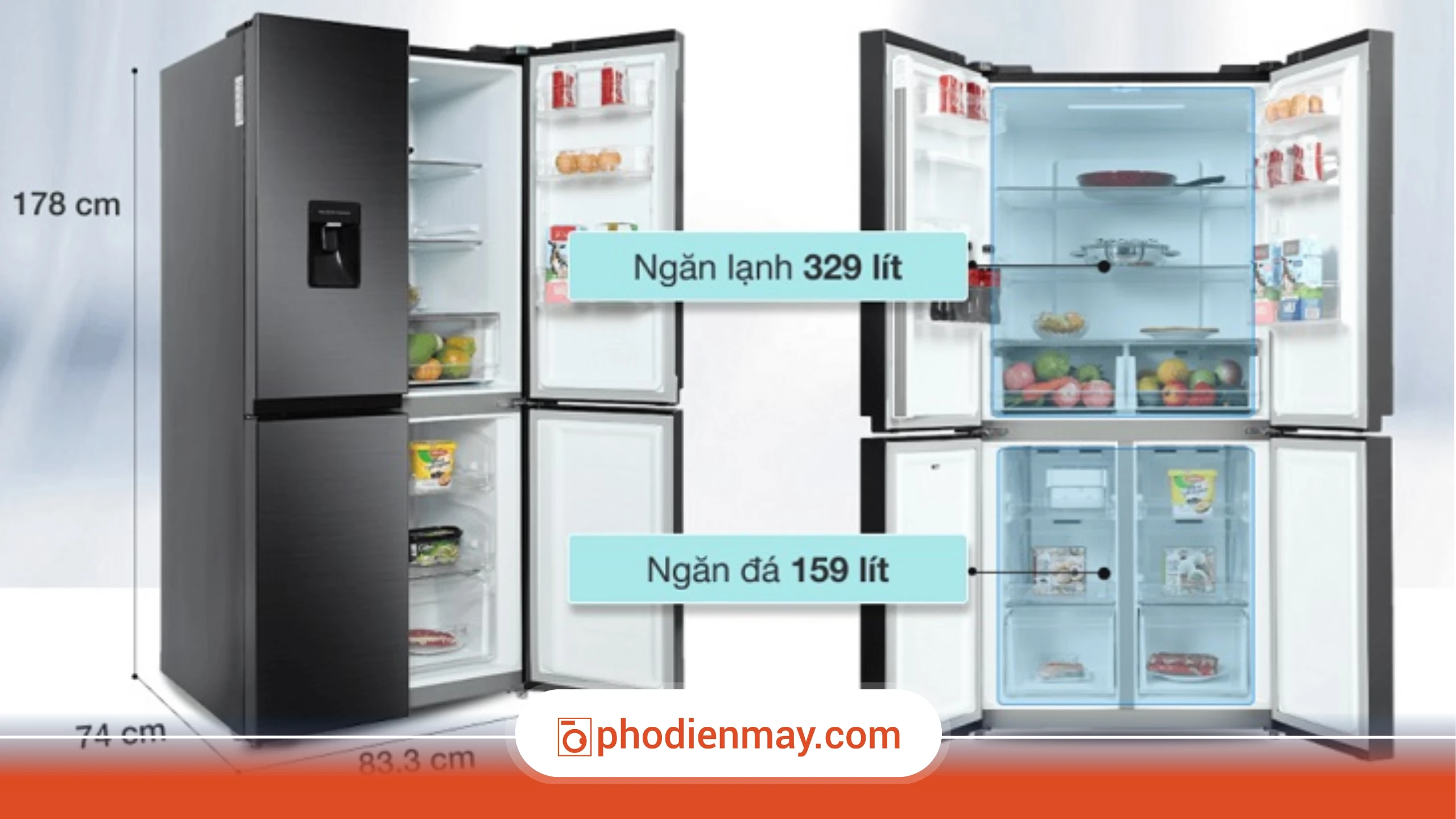 Cách chọn tủ lạnh tiết kiệm điện cho gia đình 4 người