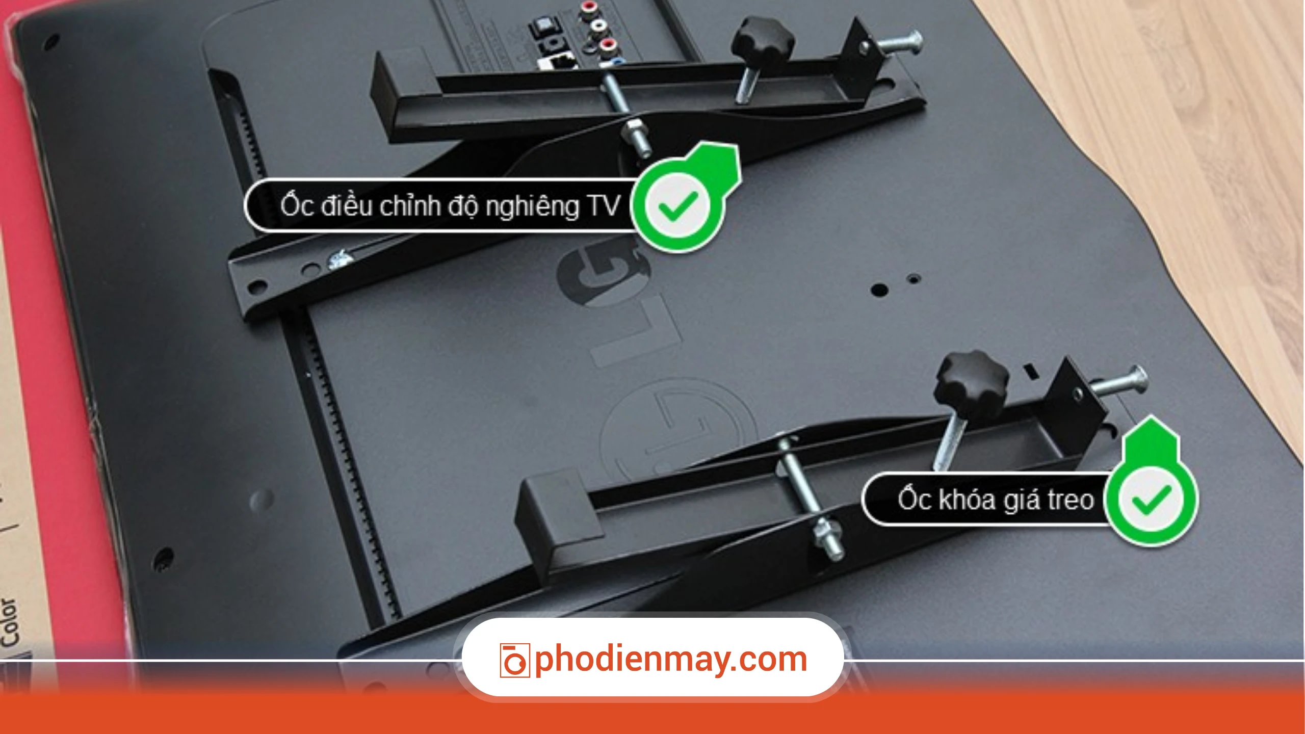 Lựa chọn giá treo và cố định chắc chắn