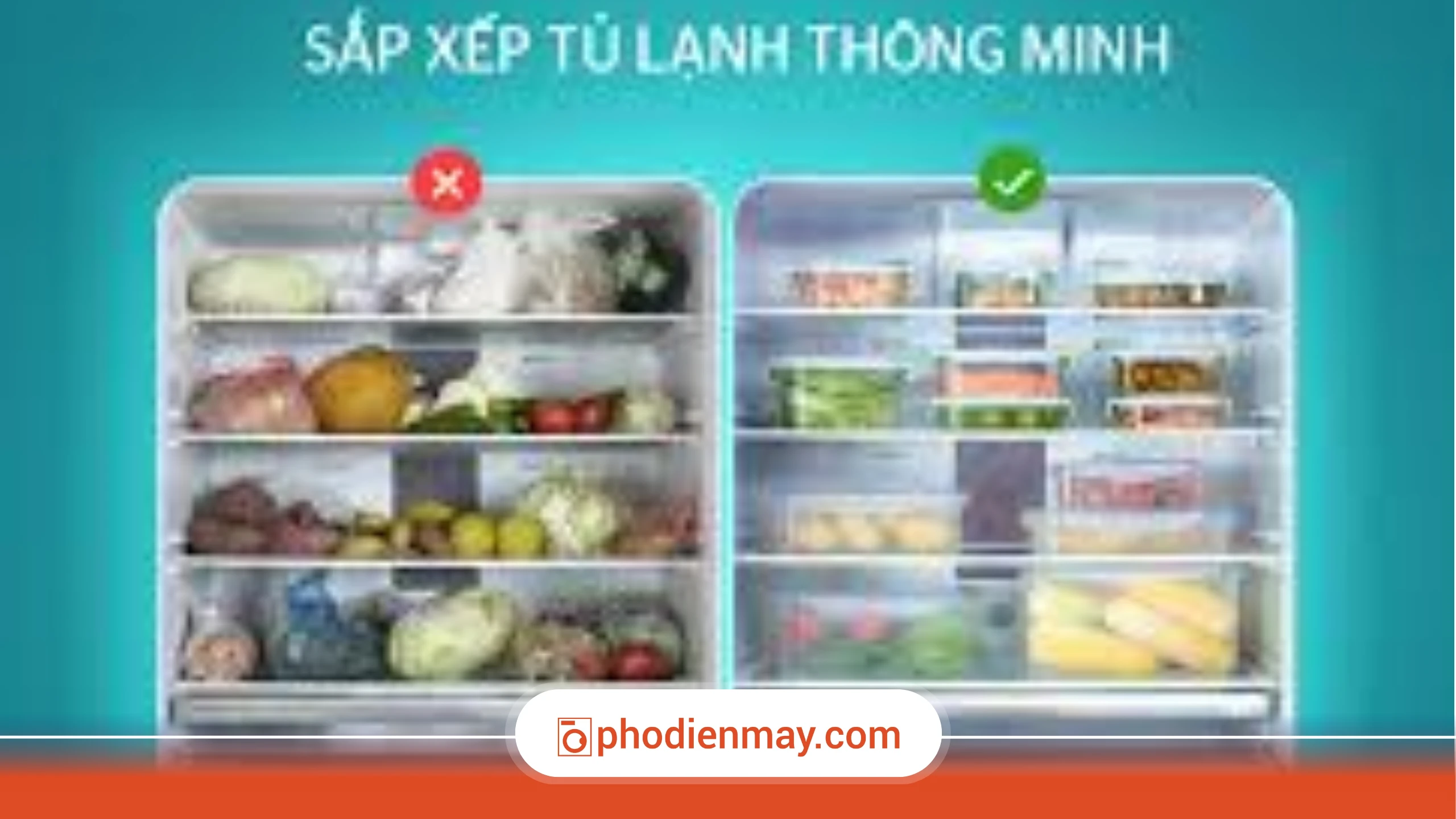 Cách sắp xếp thực phẩm trong tủ lạnh đúng cách để bảo quản lâu hơn