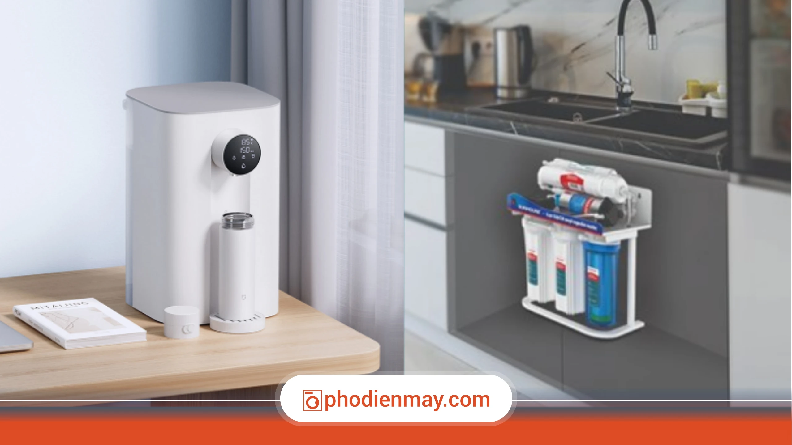 Máy lọc nước để bàn hay âm tủ tốt hơn?