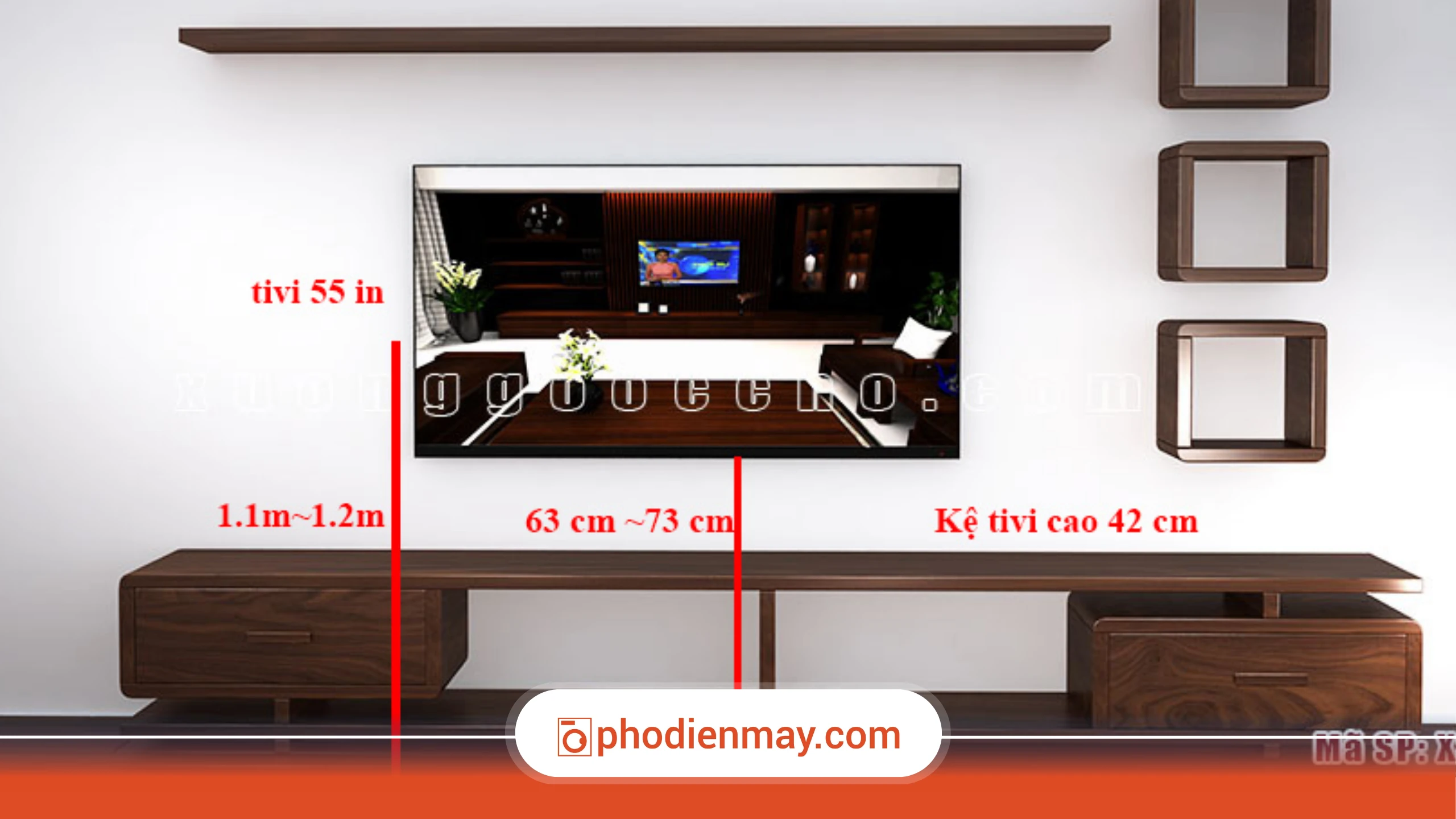 Cách chọn vị trí lắp đặt tivi phù hợp với phòng khách