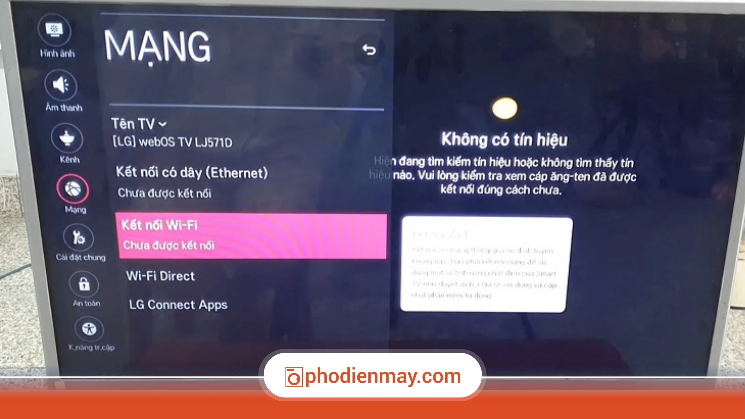 Cách xử lý khi Smart TV không kết nối được WiFi