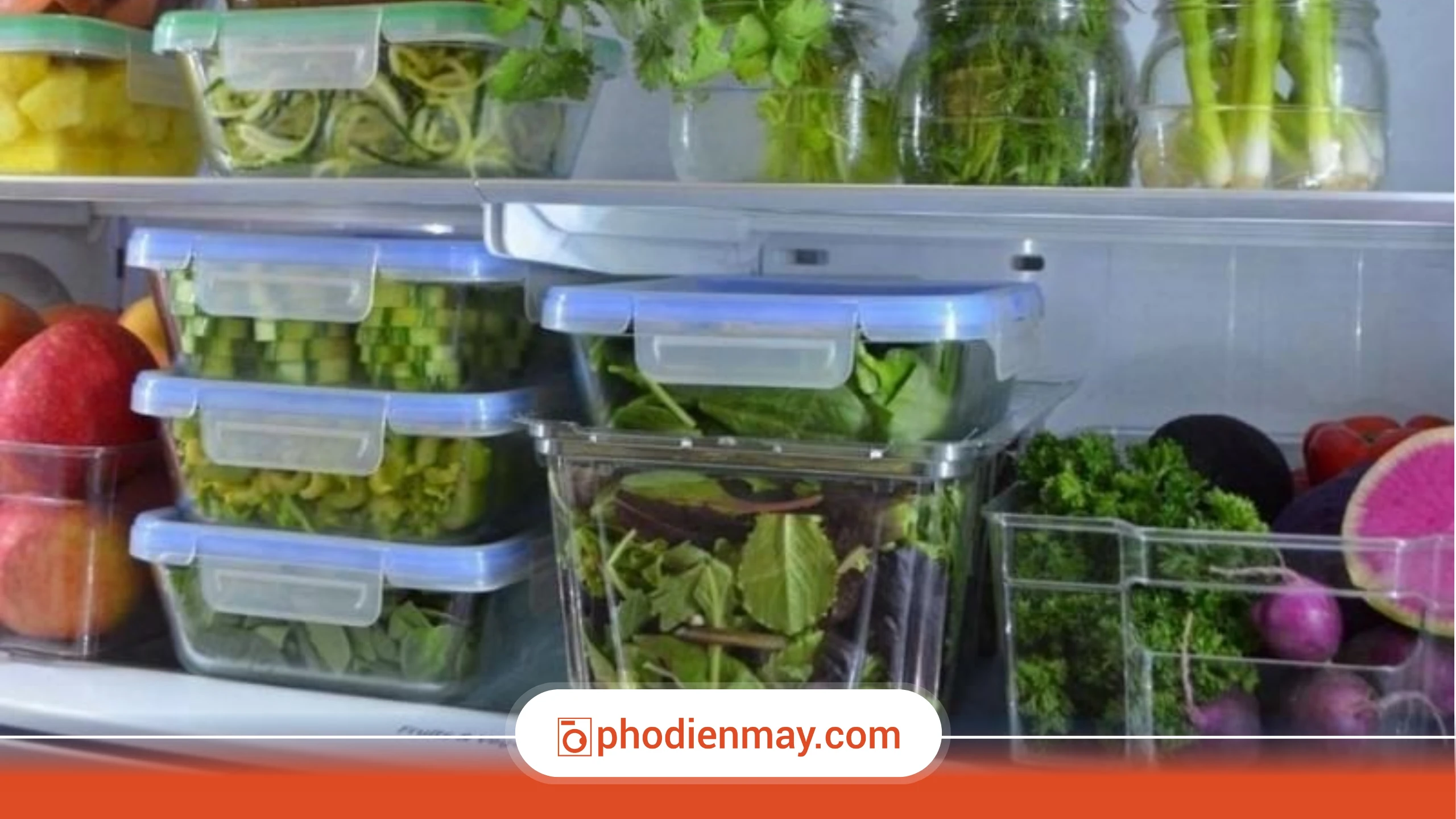 Không rửa rau trước khi cho vào tủ lạnh