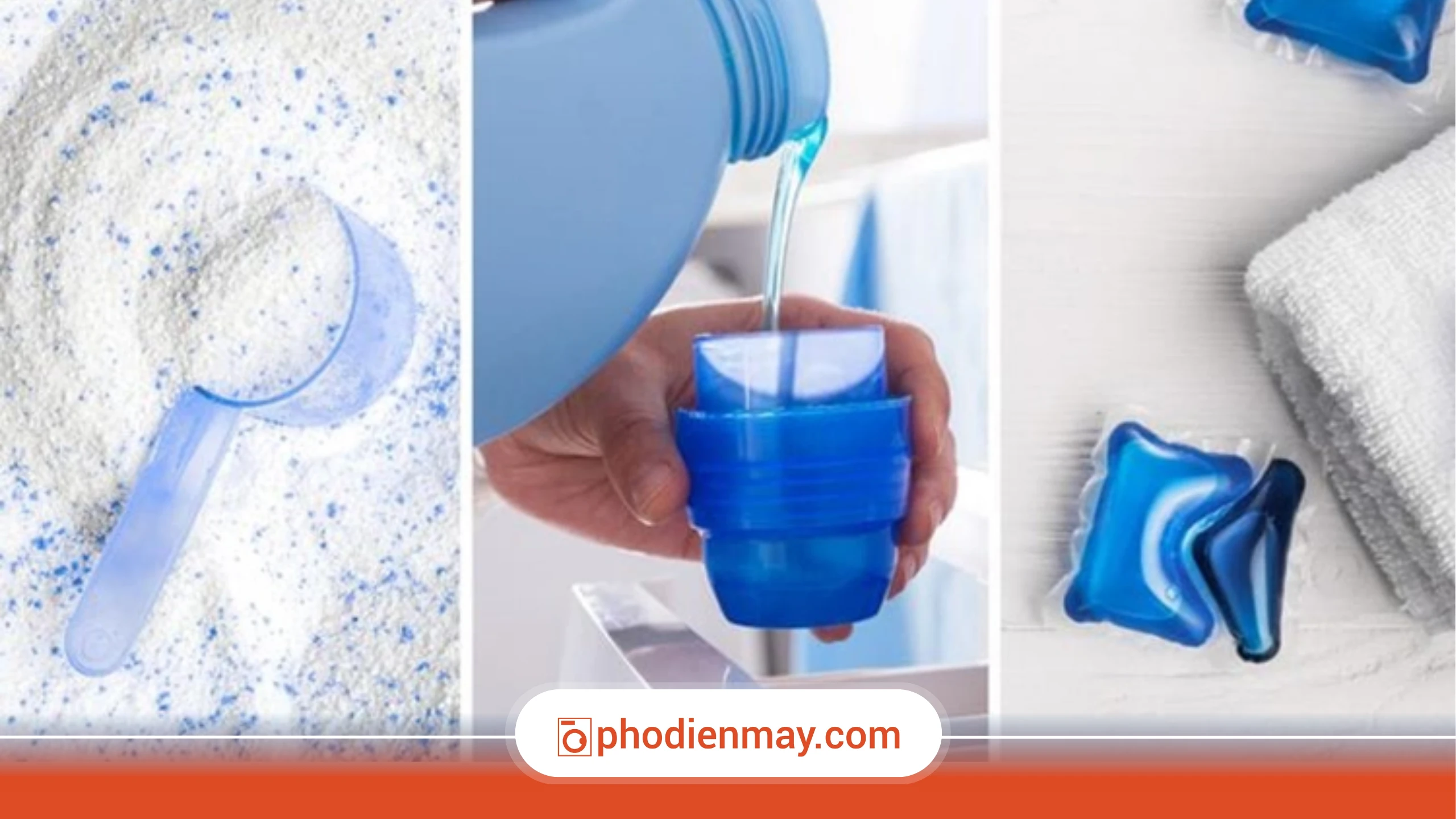 So sánh nước giặt và bột giặt