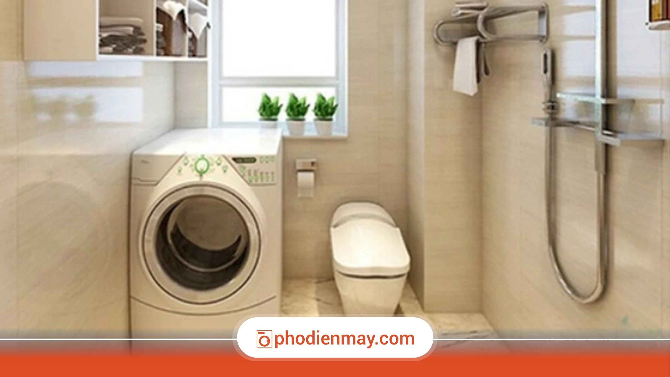 Lưu ý khi đặt máy giặt trong nhà tắm