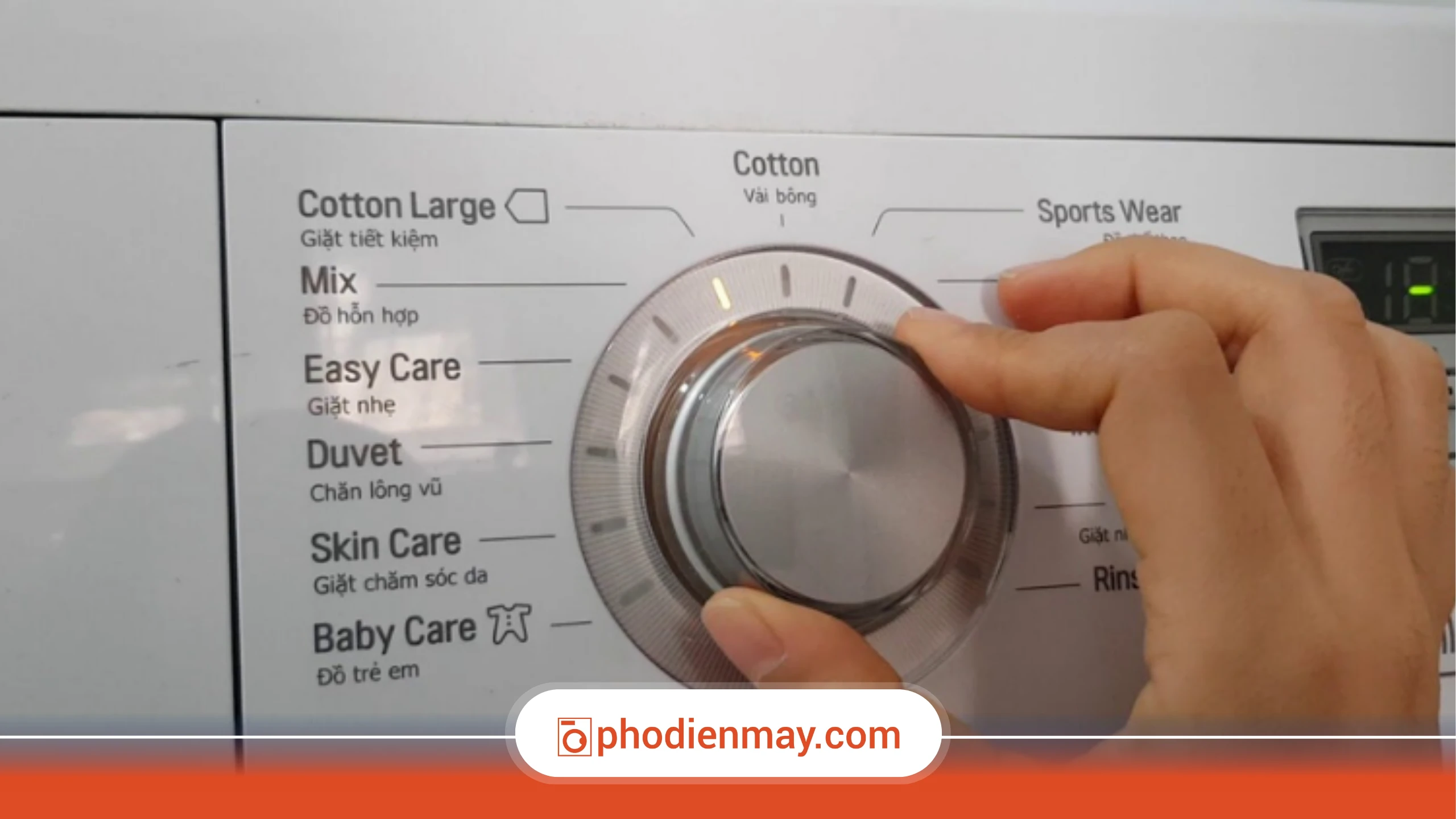 Chế độ máy giặt ít người dùng nhưng rất hữu ích bạn nên biết