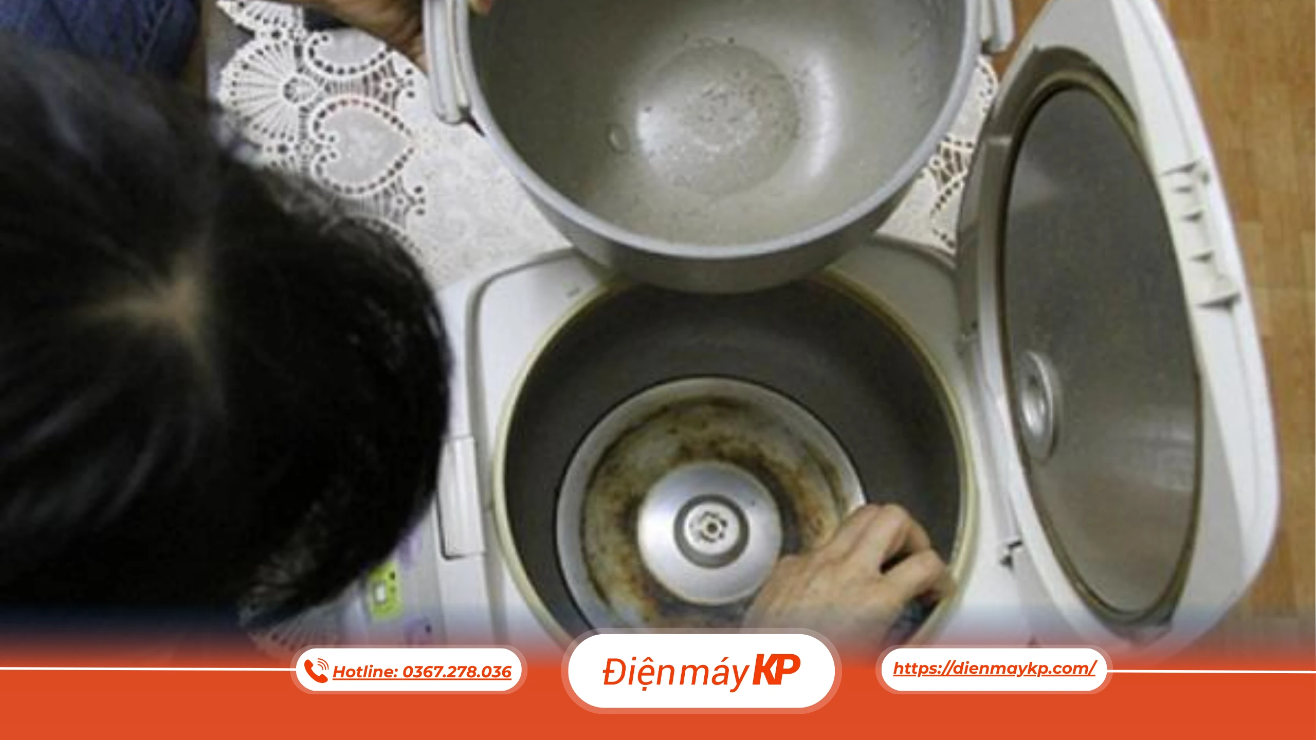 Làm sạch mâm nhiệt nồi cơm điện như thế nào?