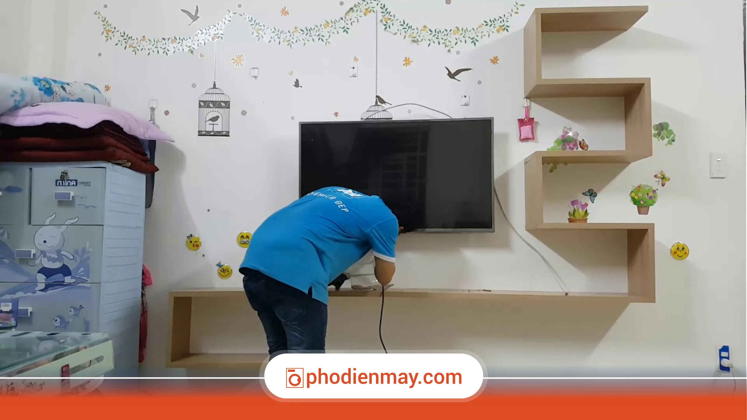 Giải pháp an toàn khi lắp đặt tivi treo tường