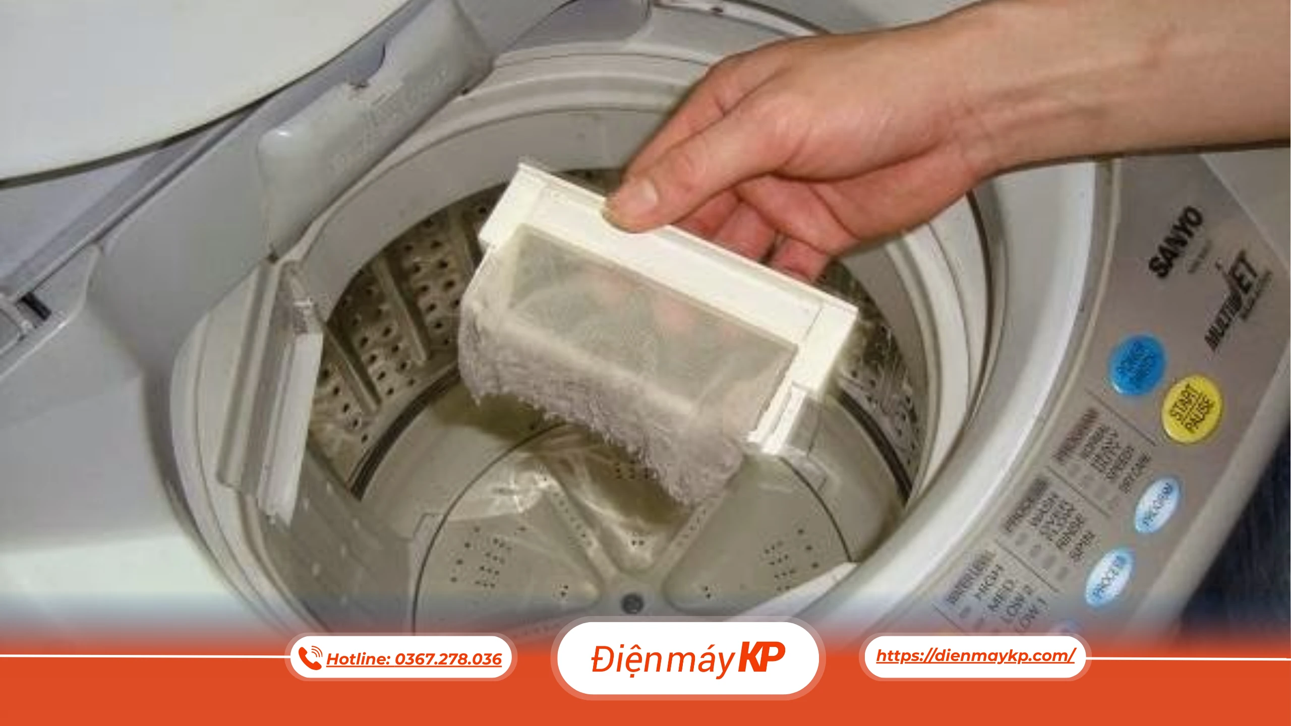 Các bước vệ sinh máy giặt cửa trên đơn giản nhất