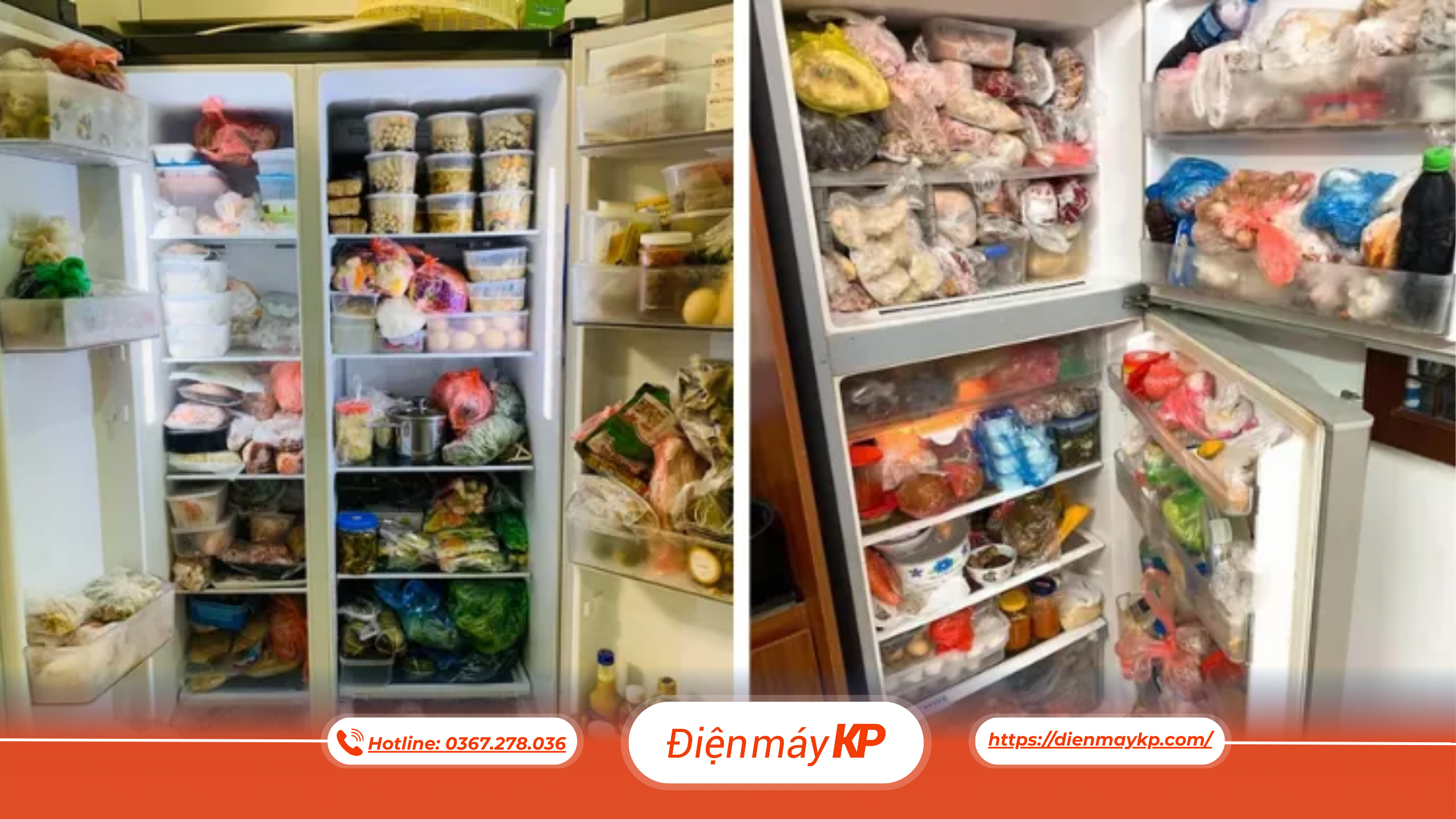 Không Nhồi Quá Nhiều Thực Phẩm Vào Tủ Lạnh