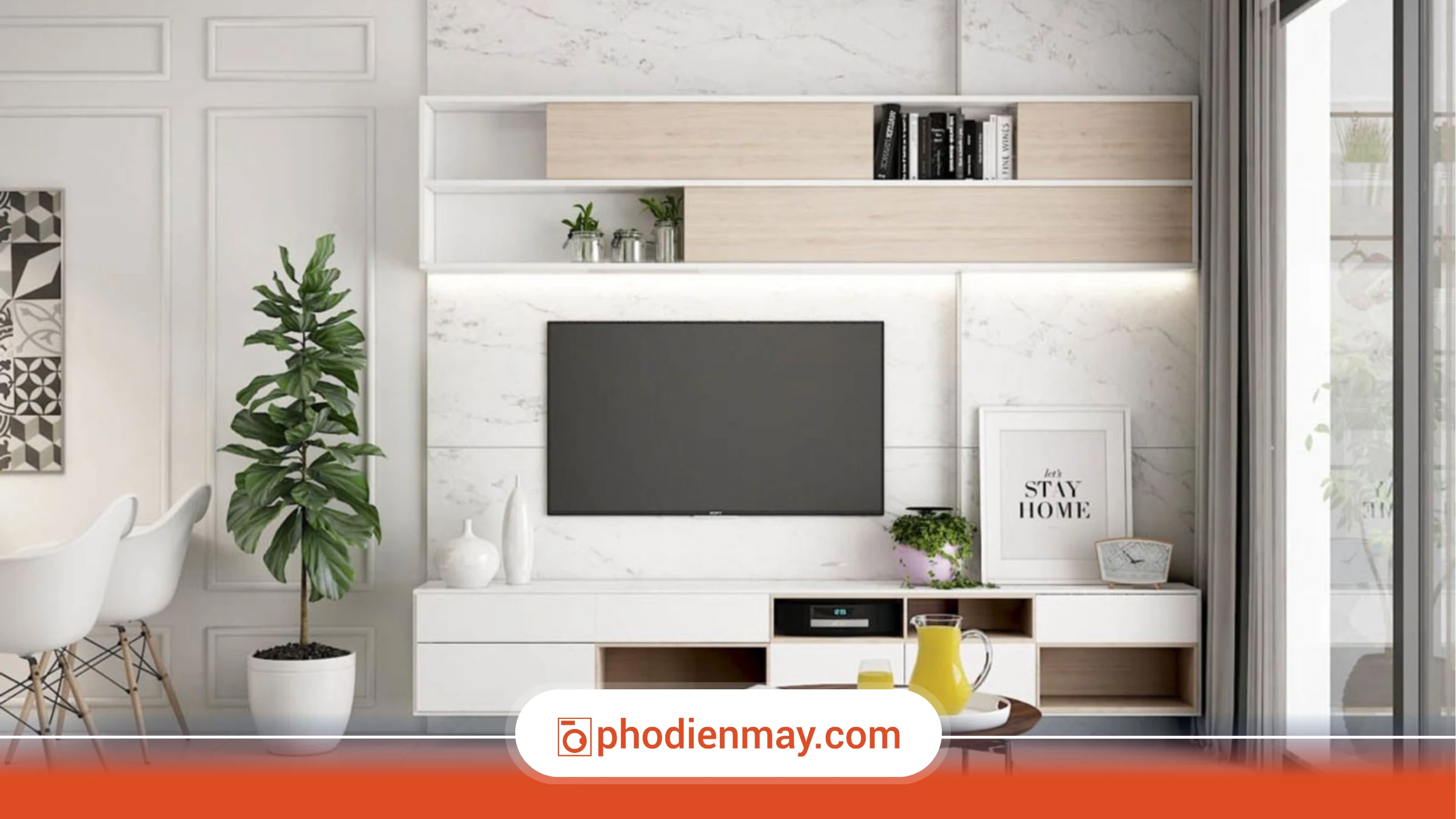 Vì sao cần quan tâm nên đặt tivi ở đâu trong phòng khách?