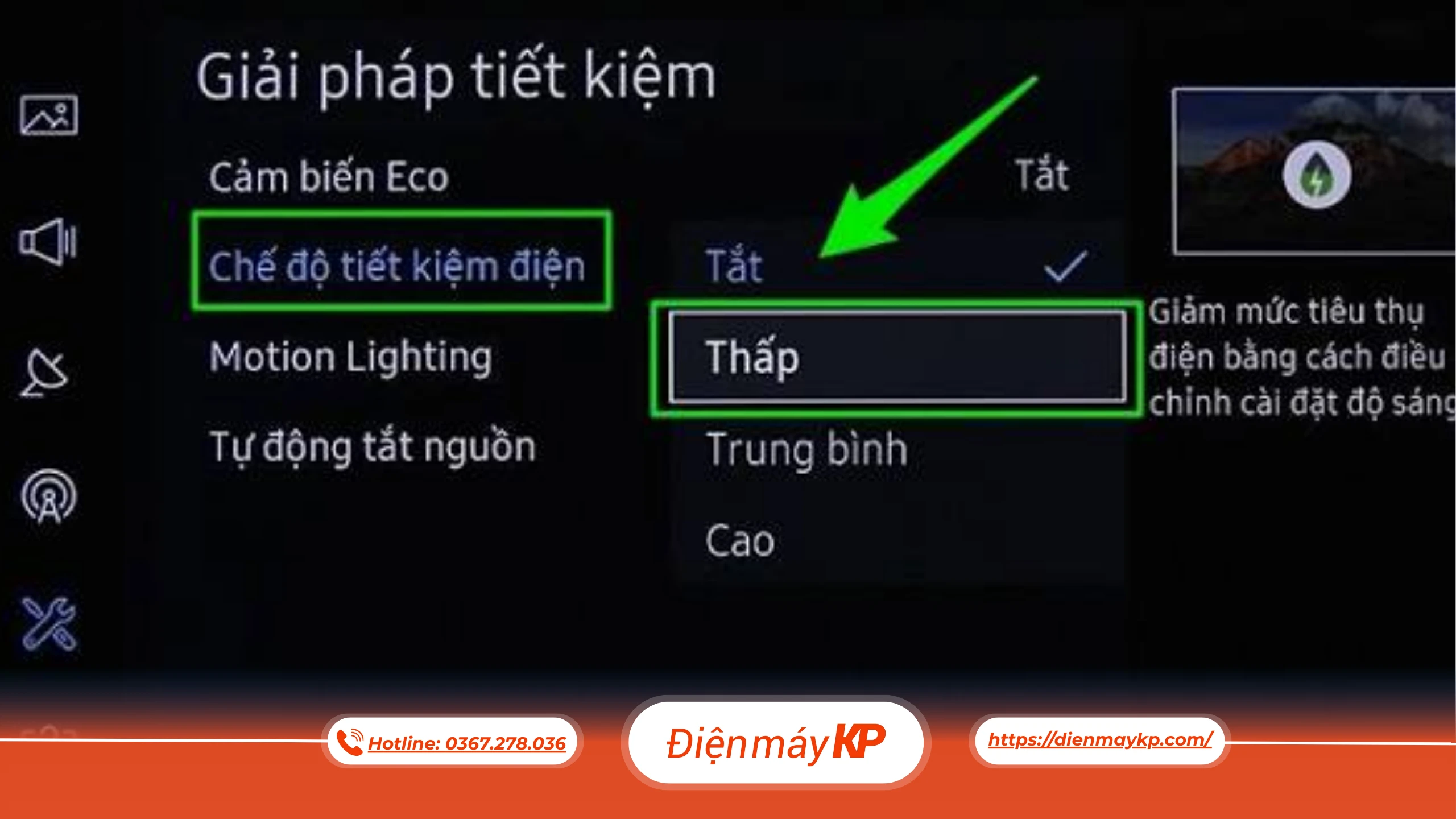 Thiết Lập Chế Độ Tự Động Tắt Nguồn