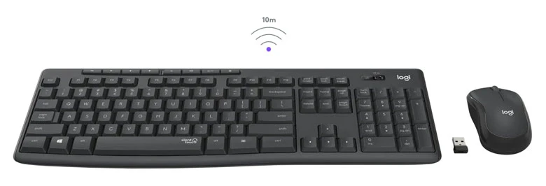 Bàn phím chuột Logitech không dây MK295 Silent - Kết nối không dây nhanh, mượt, không độ trễ