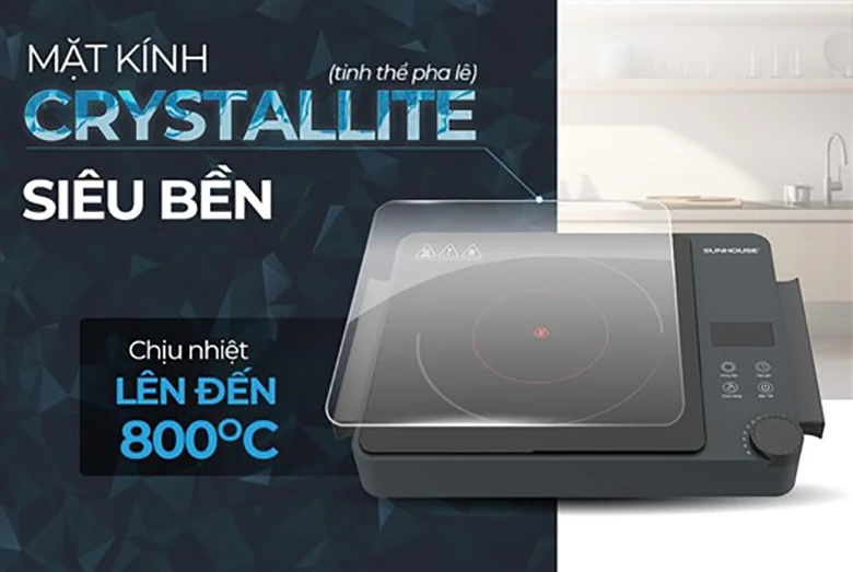 Bếp hồng ngoại Sunhouse SHD6022 - Thiết kế nhỏ gọn, hiện đại