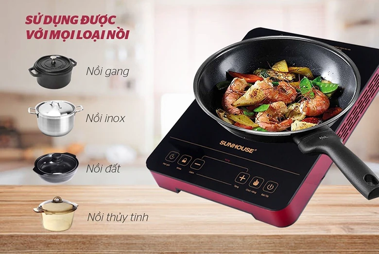 Bếp hồng ngoại cảm ứng Sunhouse SHD6014 không kén nồi