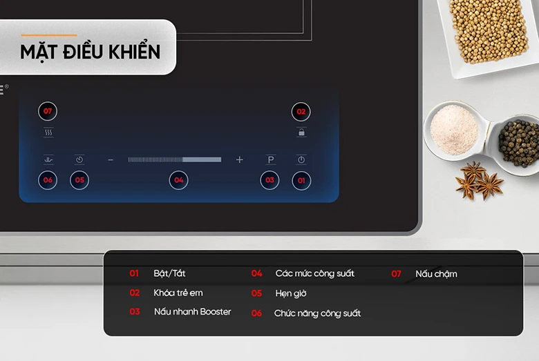 Bếp từ đôi Sunhouse SHB82122-MT nhiều chức năng