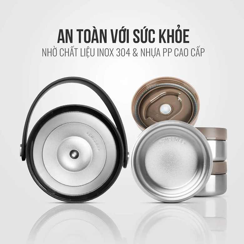 Dễ tháo lắp - Bình đựng thức ăn giữ nhiệt 1500ml EL3129