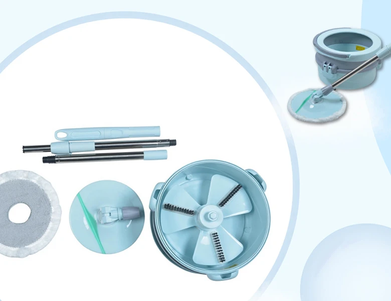 Bộ chổi lau nhà xoay 360 độ MinMop M22 có thể xếp chồng