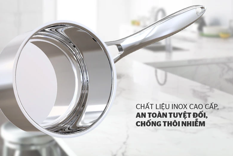 Bộ nồi chảo inox 304 Sunhouse SHG700 - Chất liệu an toàn