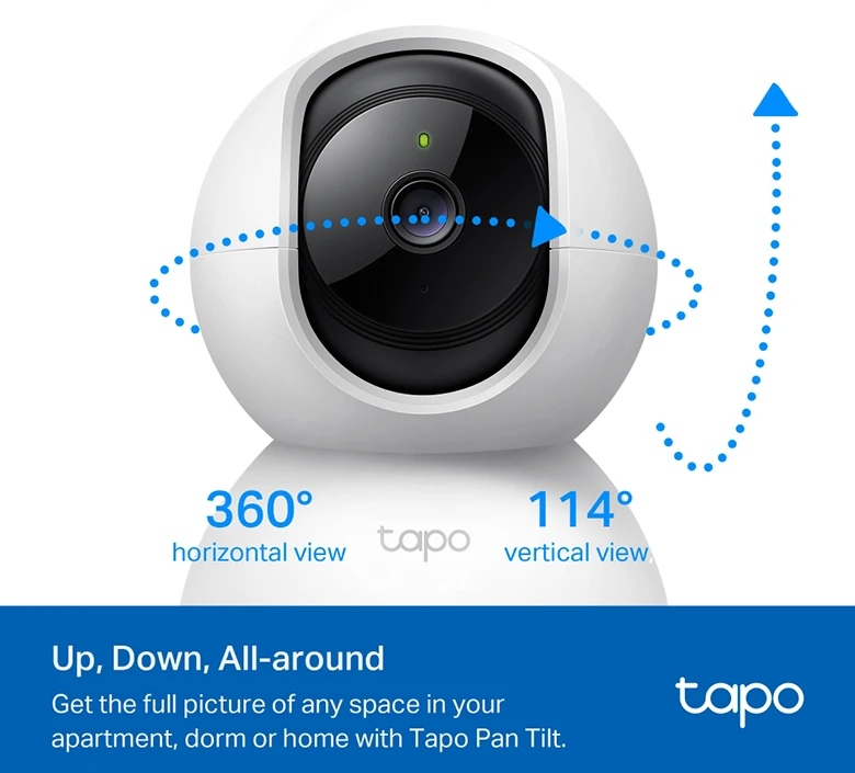 Camera WiFi TPLink Tapo C200 1080P 2MP xoay 360 độ