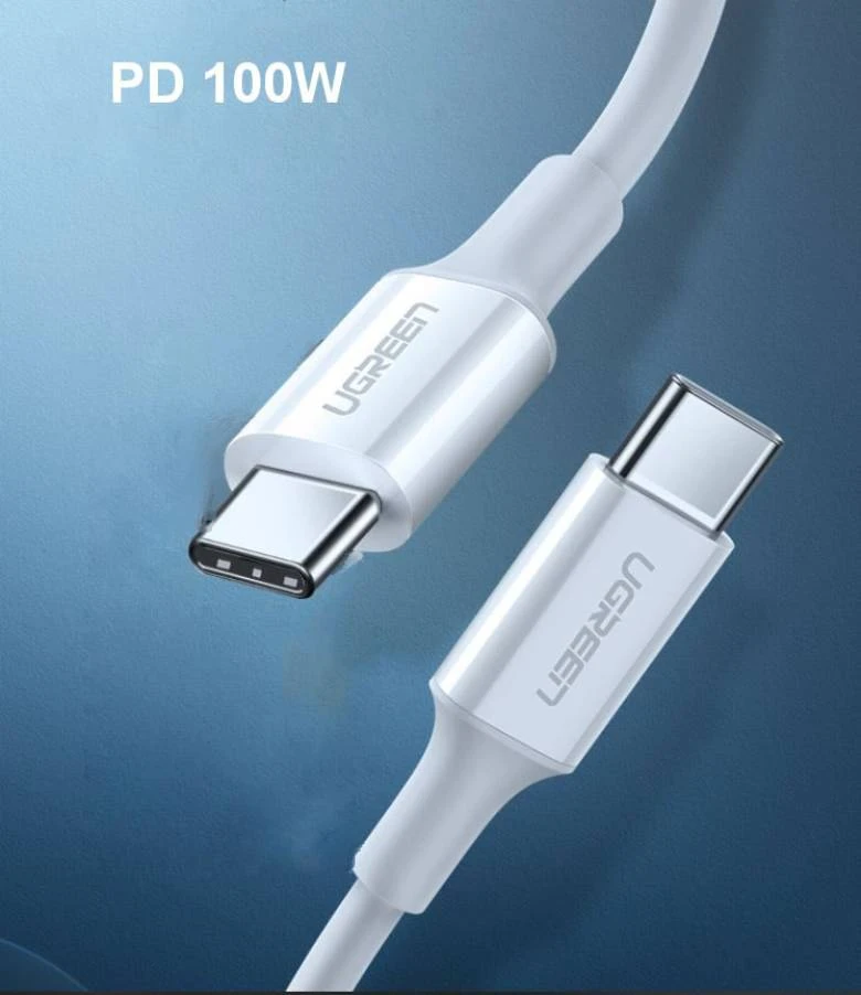  Cáp Ugreen sạc nhanh Type C to Type C 1m US300-60551 - sạc nhanh công suất 100W